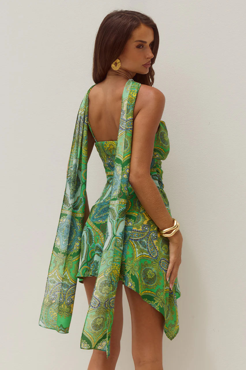 Alora Scoop Dress Indiana Green