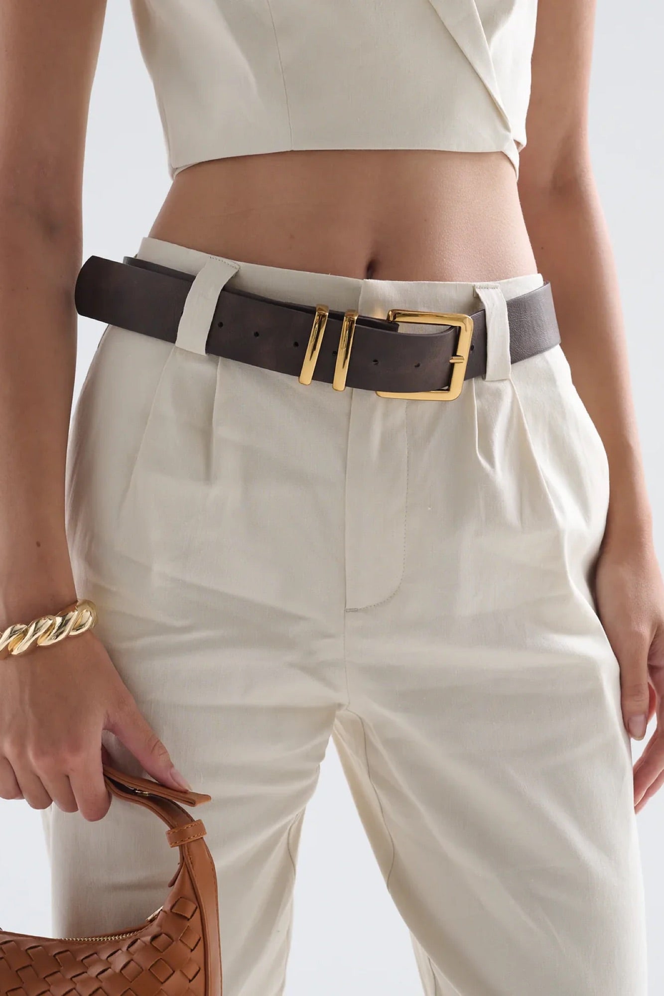 Western Vintage Belt Brown