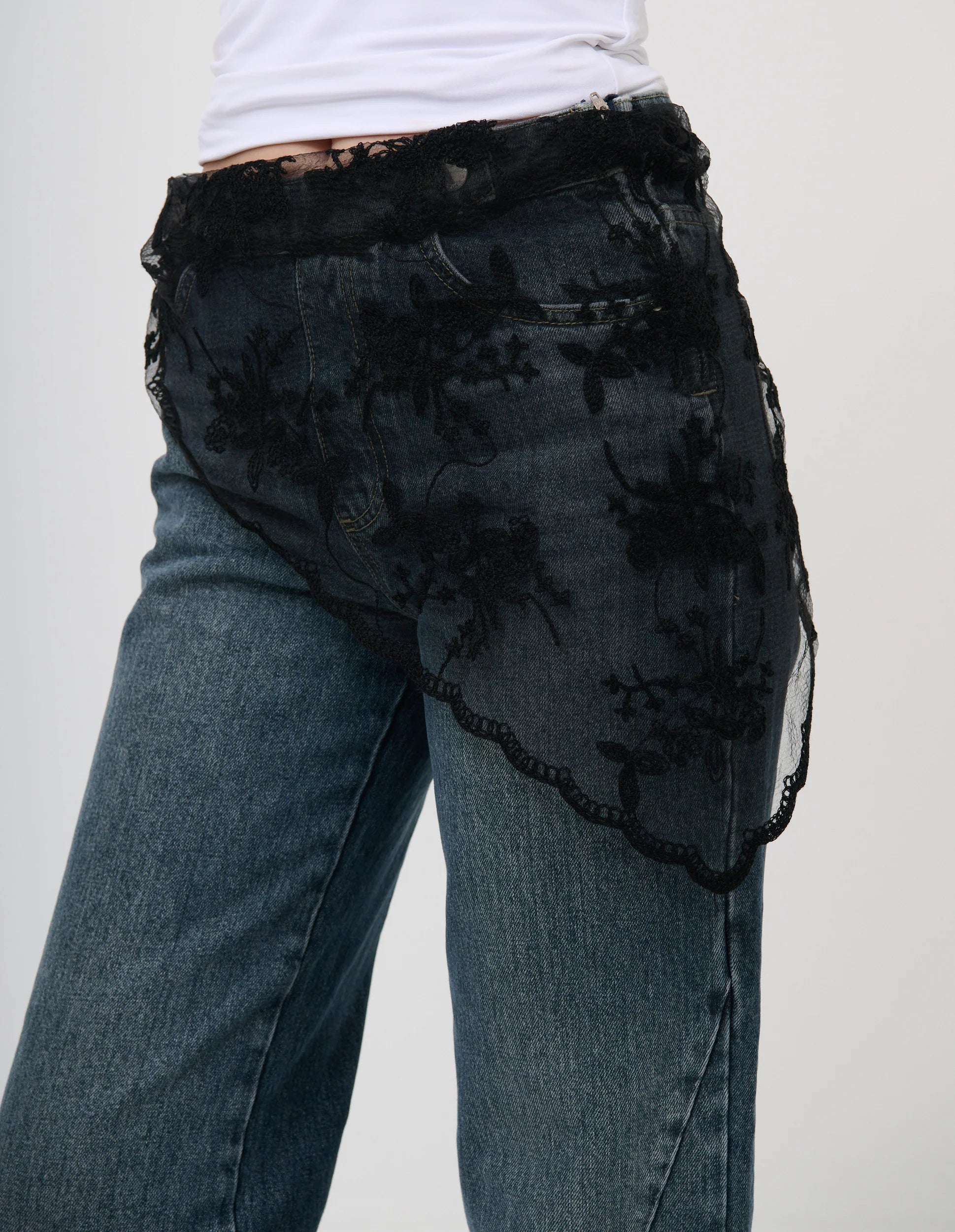 Lace Scarf Black