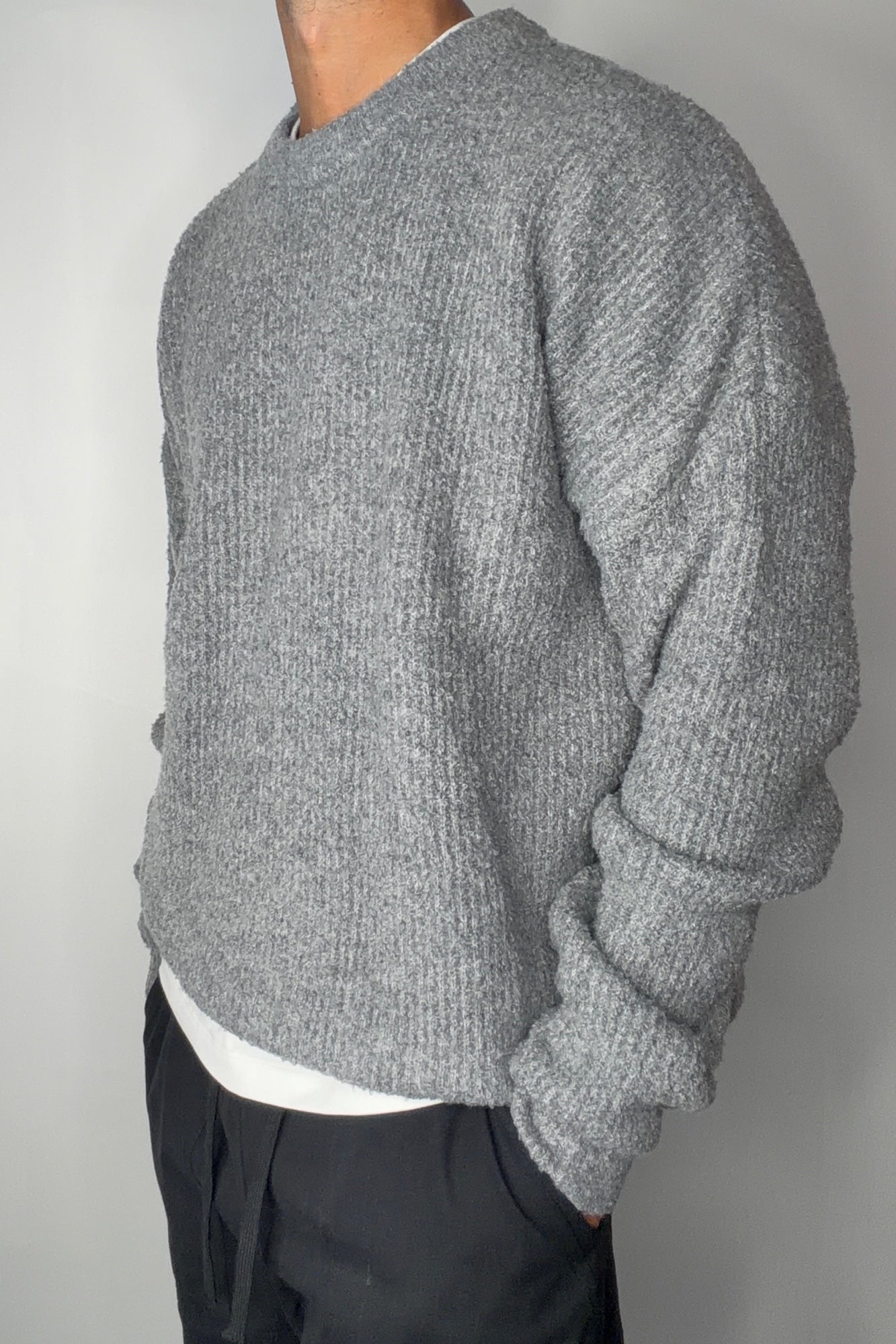 Soft Crew Knit Dark Grey