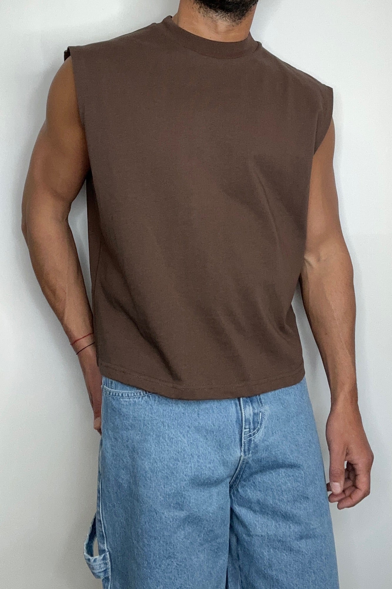 Callin Crop Tank Choc