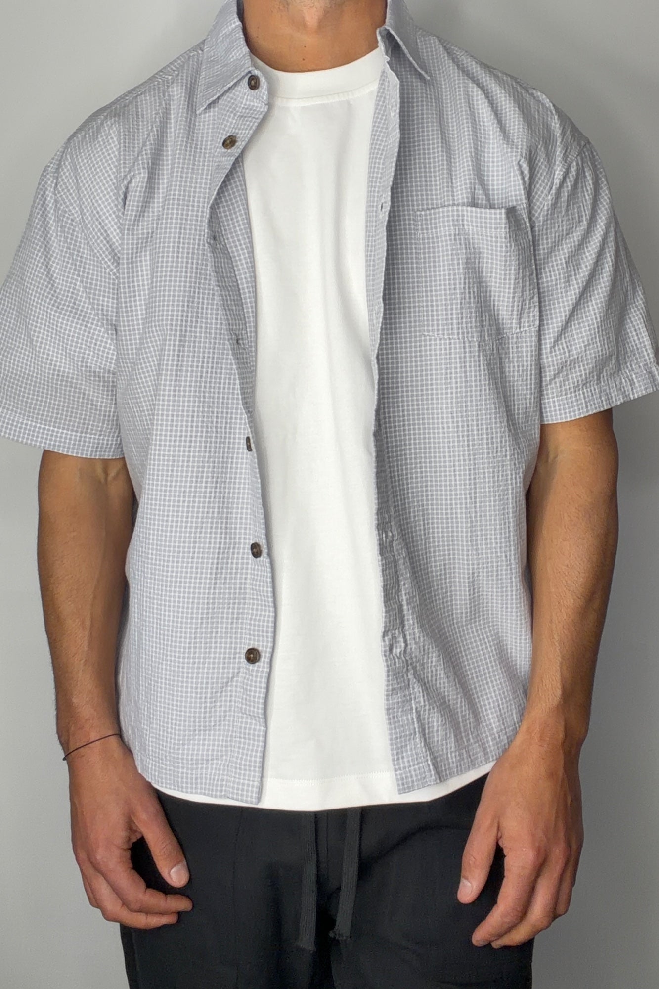 Nathaniel Drop Shirt Soft Grey