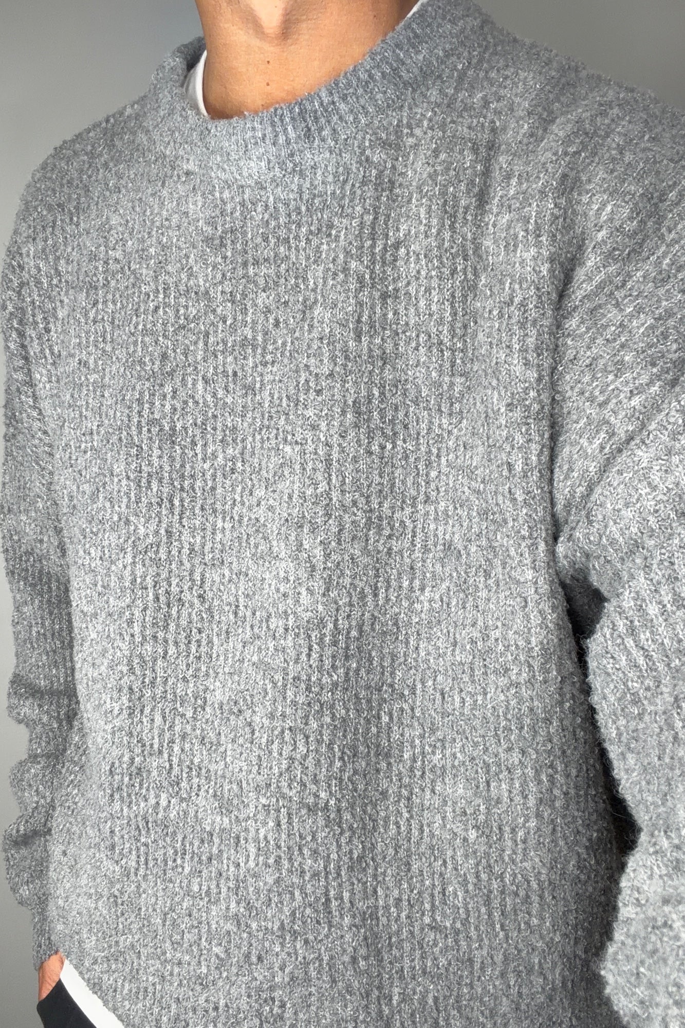 Soft Crew Knit Dark Grey