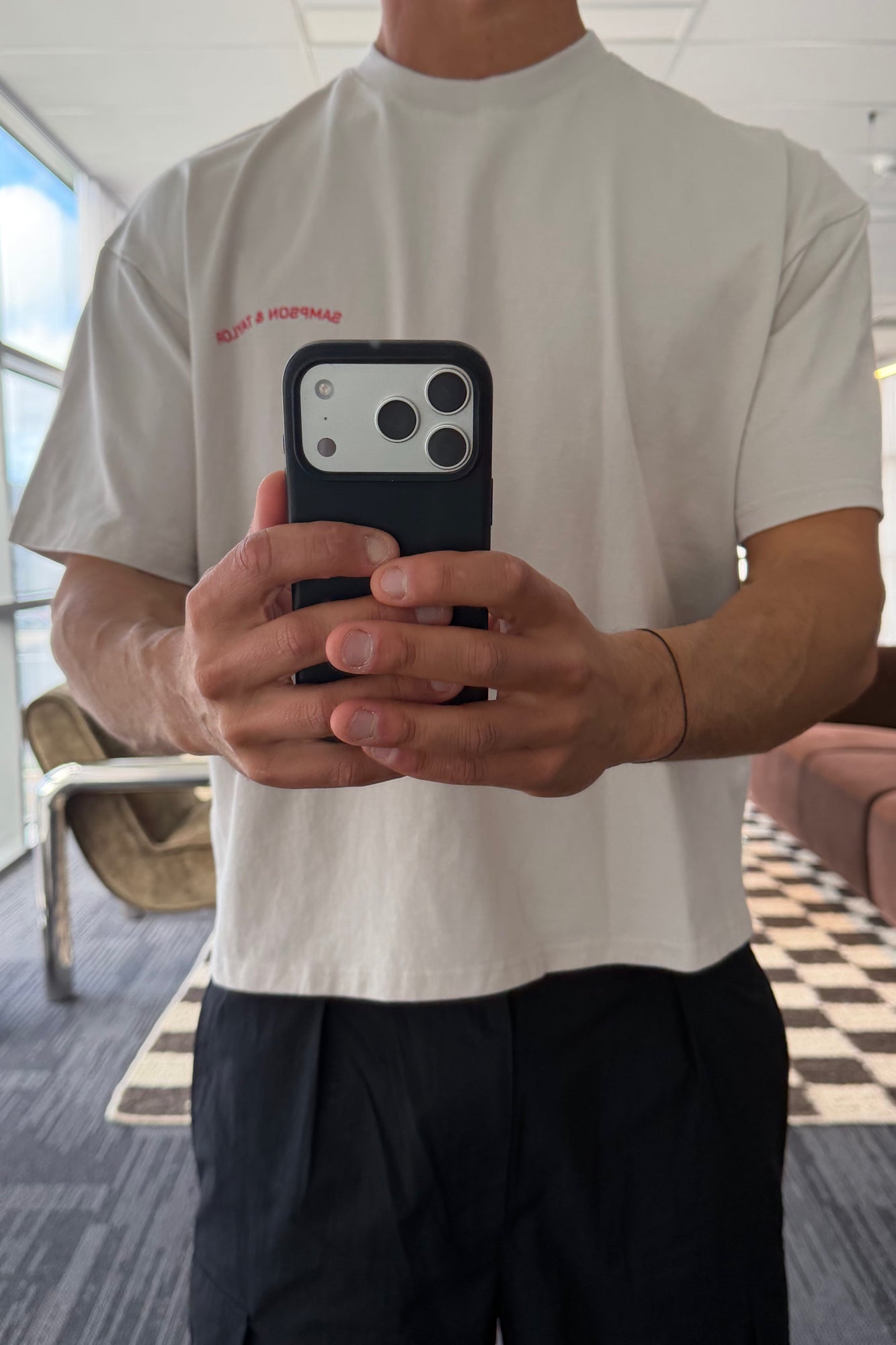 Mark Crew Logo Tee Ivory