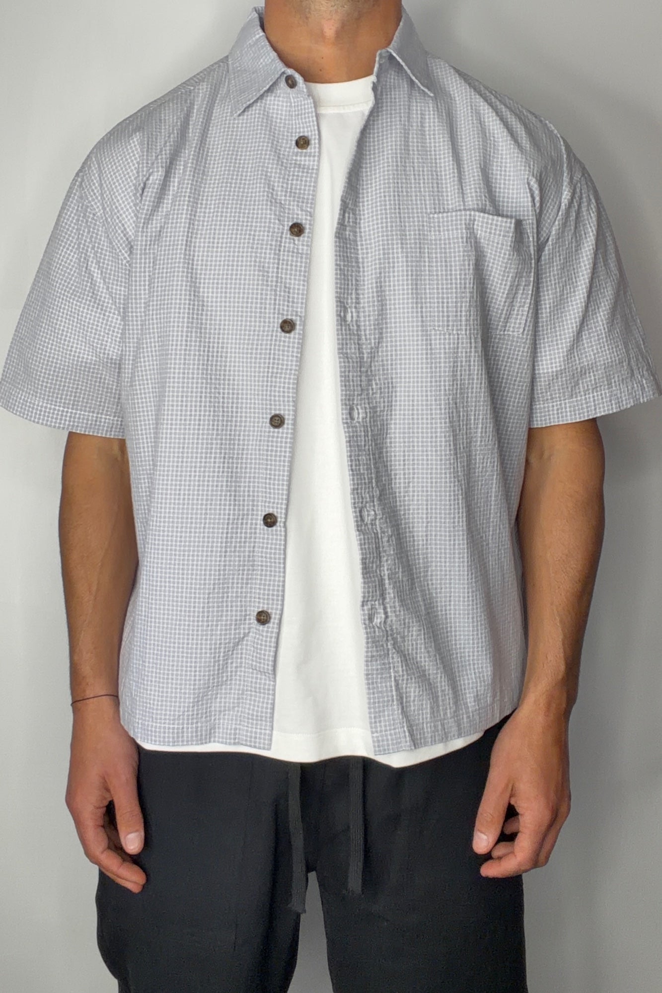 Nathaniel Drop Shirt Soft Grey