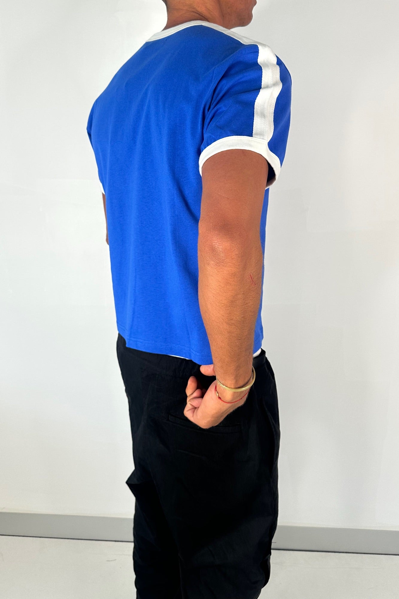 Richie Ribbed Tee Royal