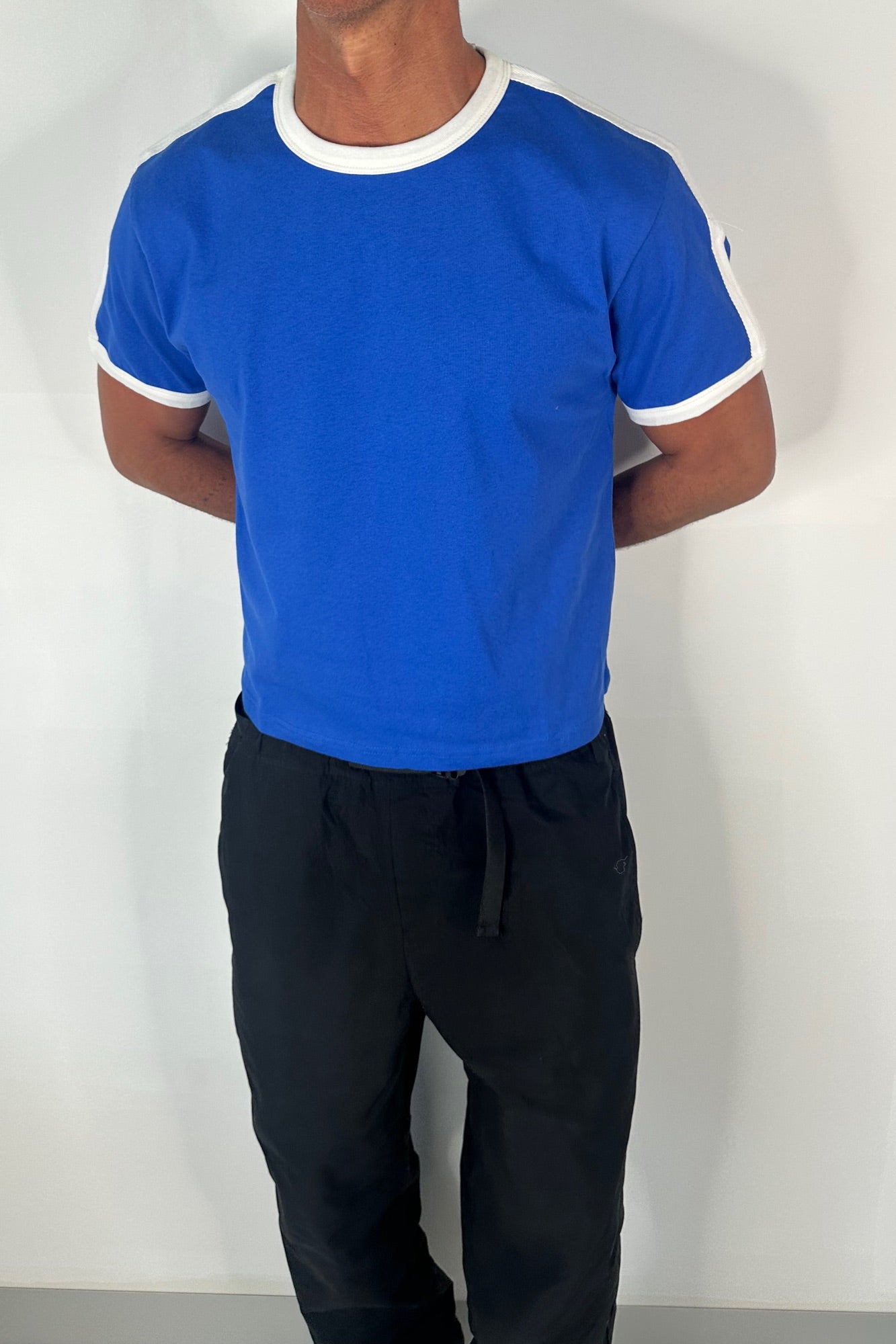 Richie Ribbed Tee Royal