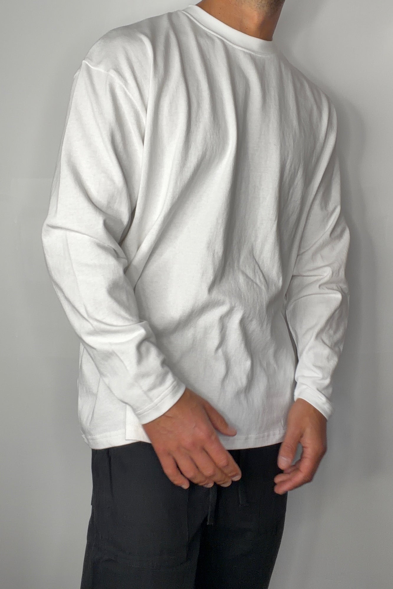 250GSM Long Sleeve White