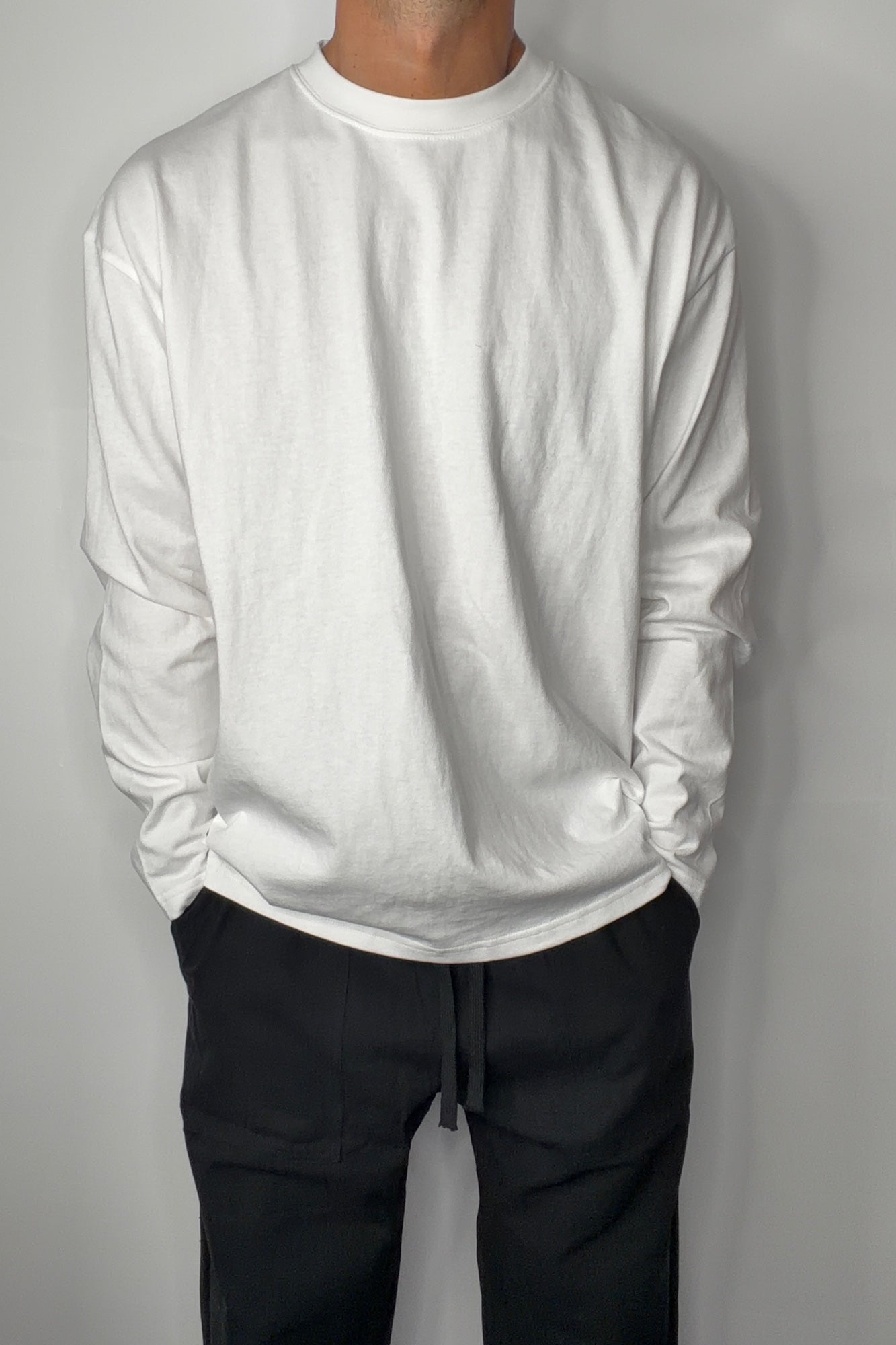 250GSM Long Sleeve White