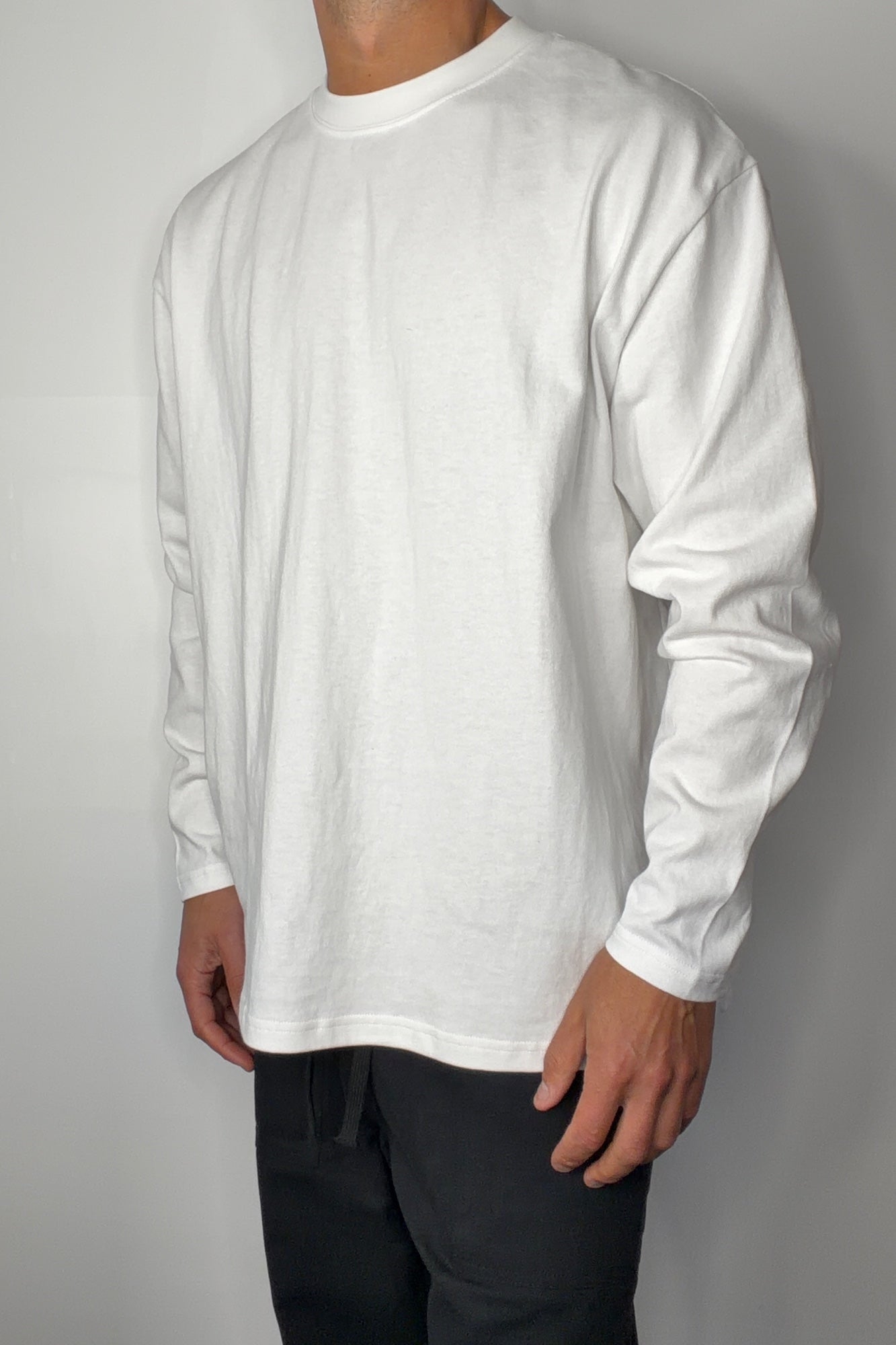 250GSM Long Sleeve White