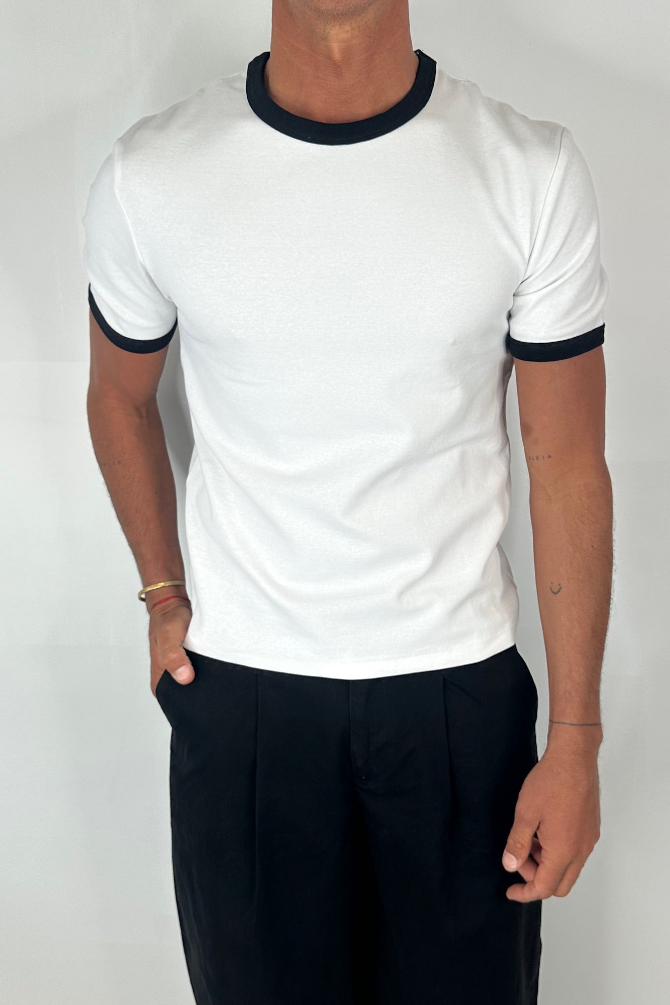 Charlie Ringer Tee White