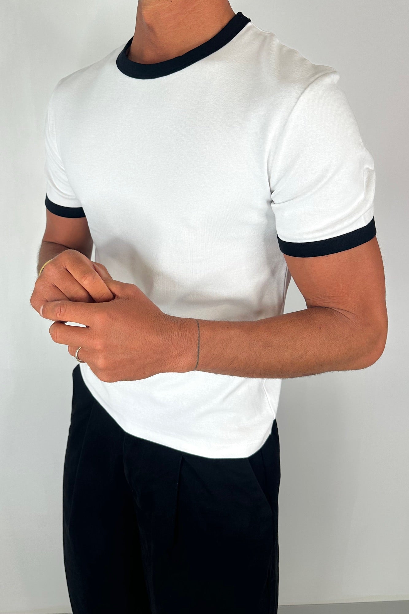 Charlie Ringer Tee White