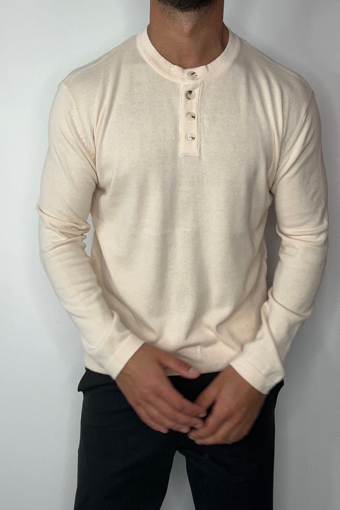 Jackson Fitted Henley Dove