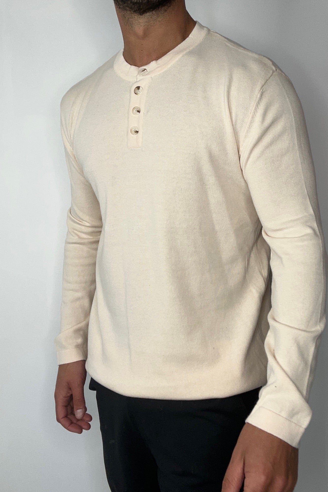 Jackson Fitted Henley Dove
