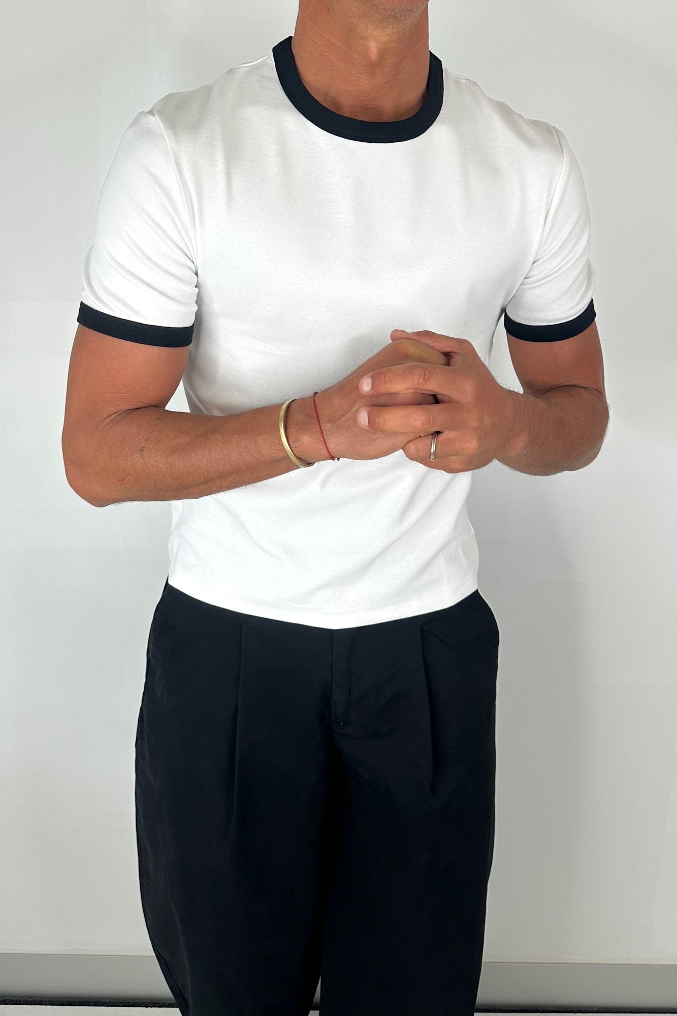 Charlie Ringer Tee White