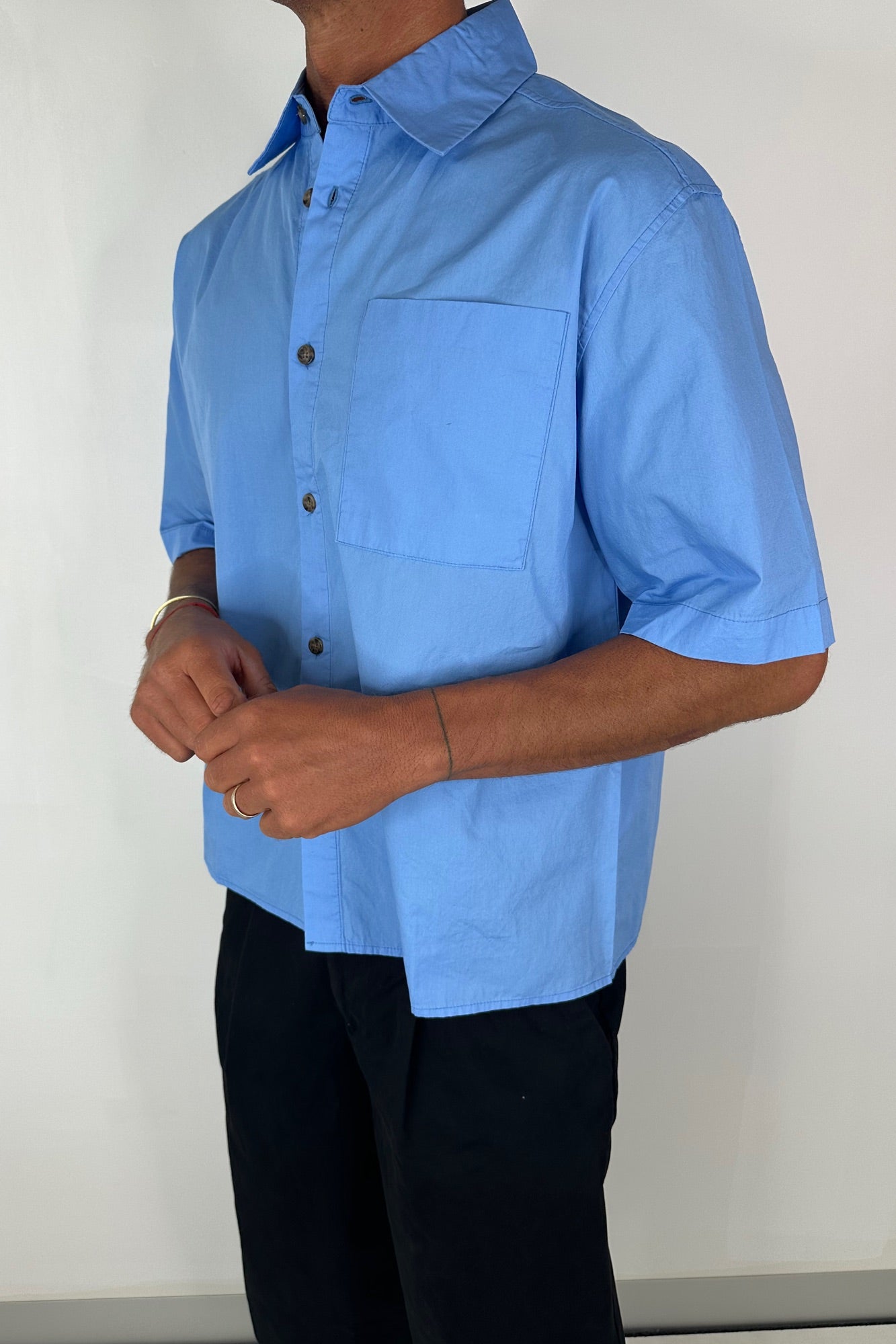 Nathaniel Shirt Basic Blue