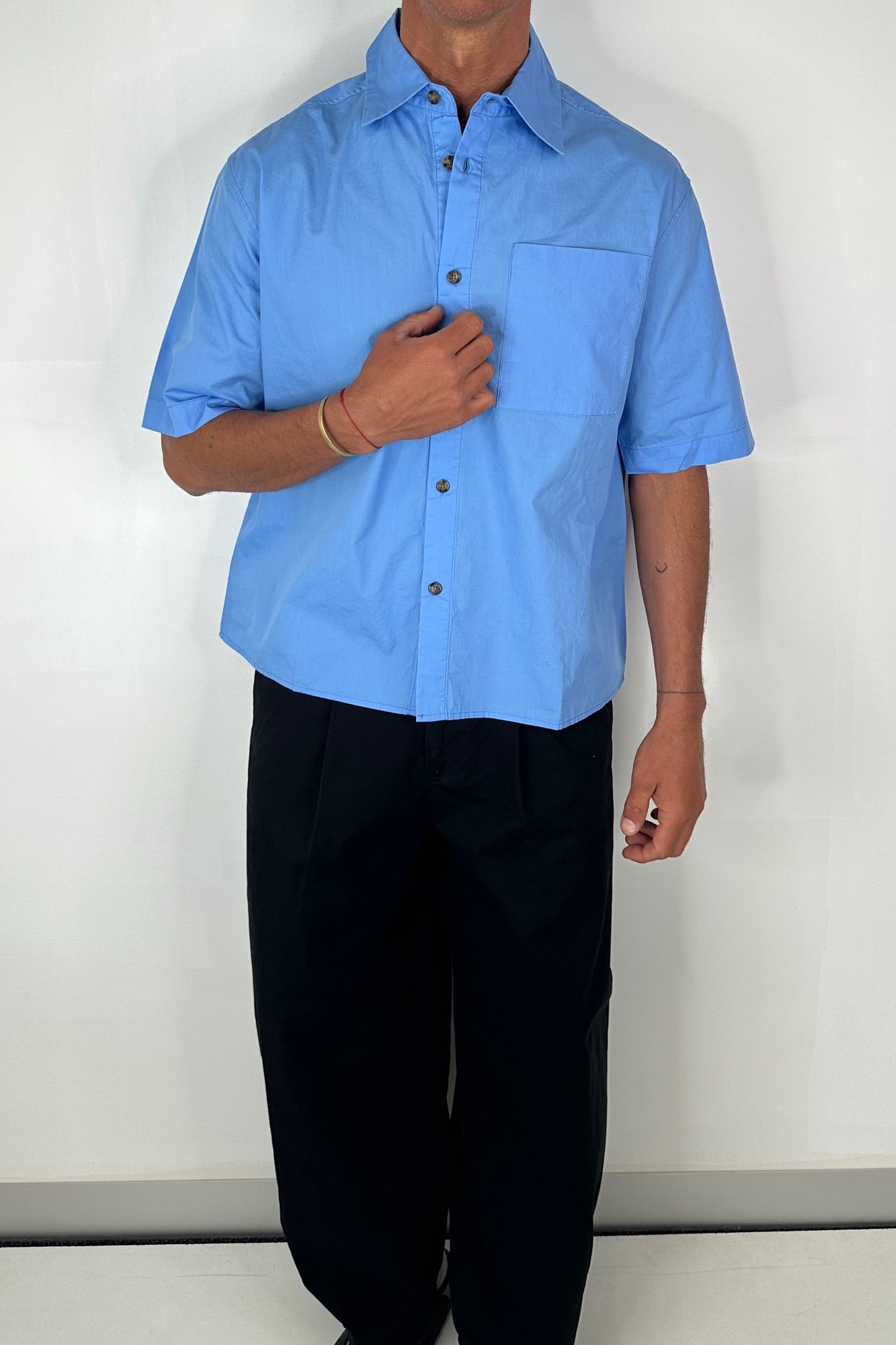 Nathaniel Shirt Basic Blue