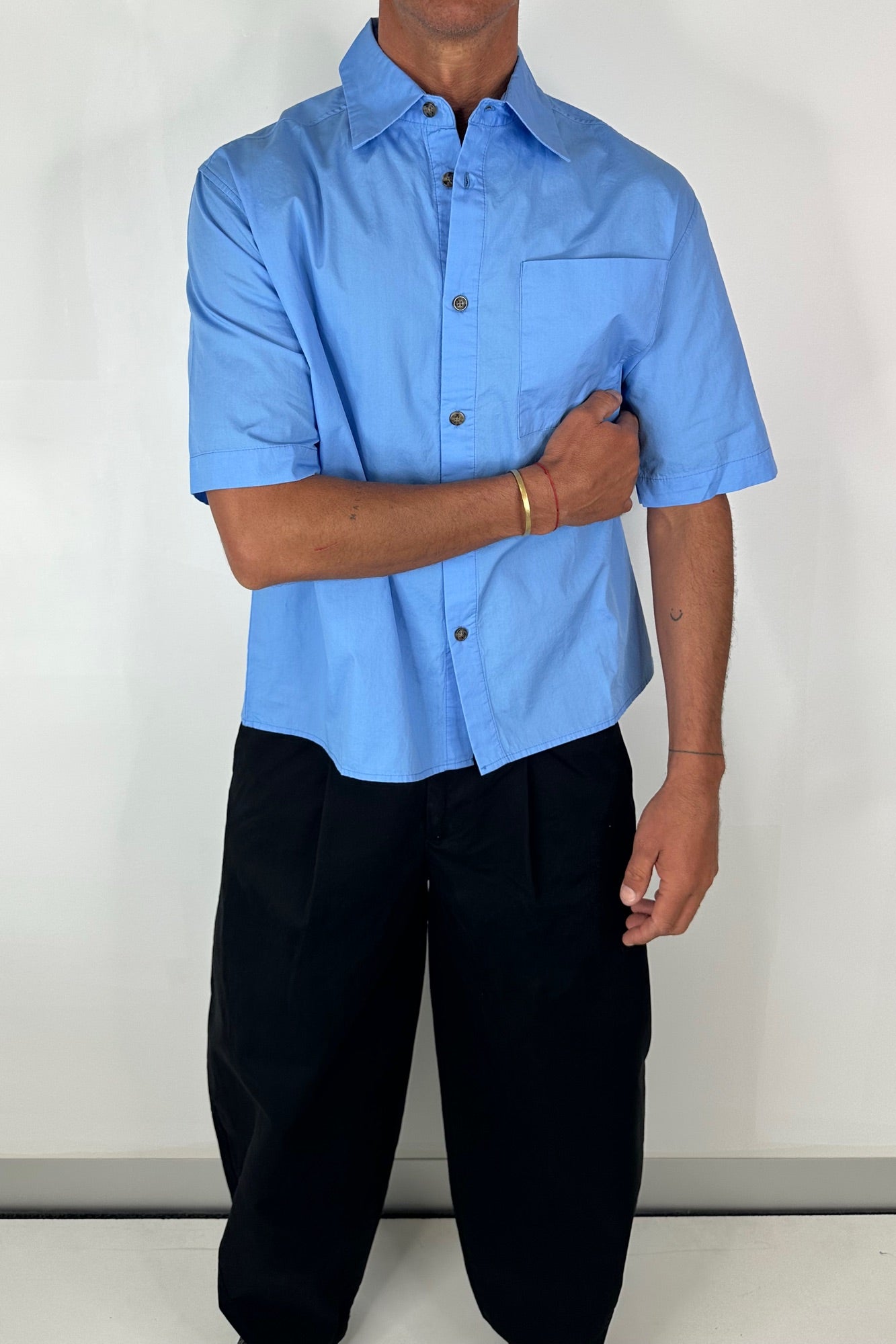 Nathaniel Shirt Basic Blue