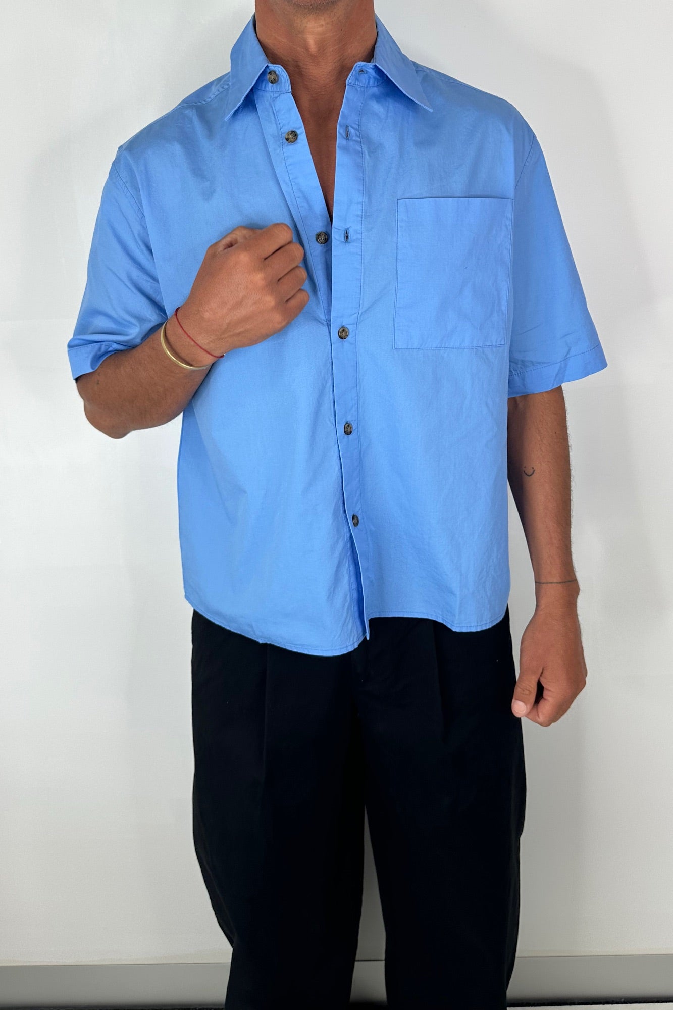 Nathaniel Shirt Basic Blue