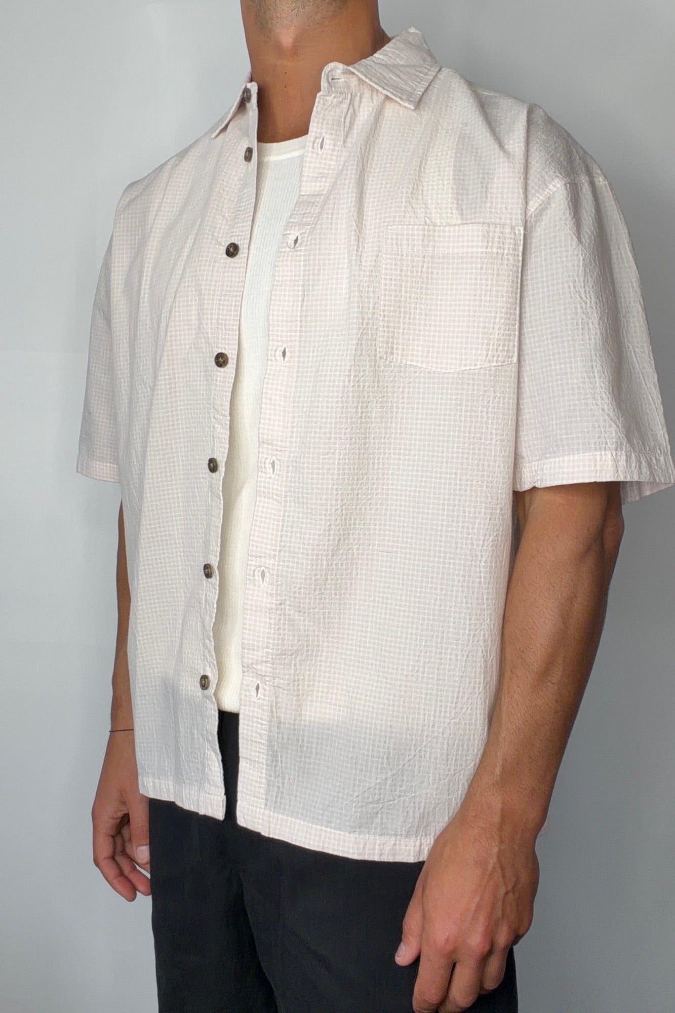 Nathaniel Drop Shirt Soft Rose