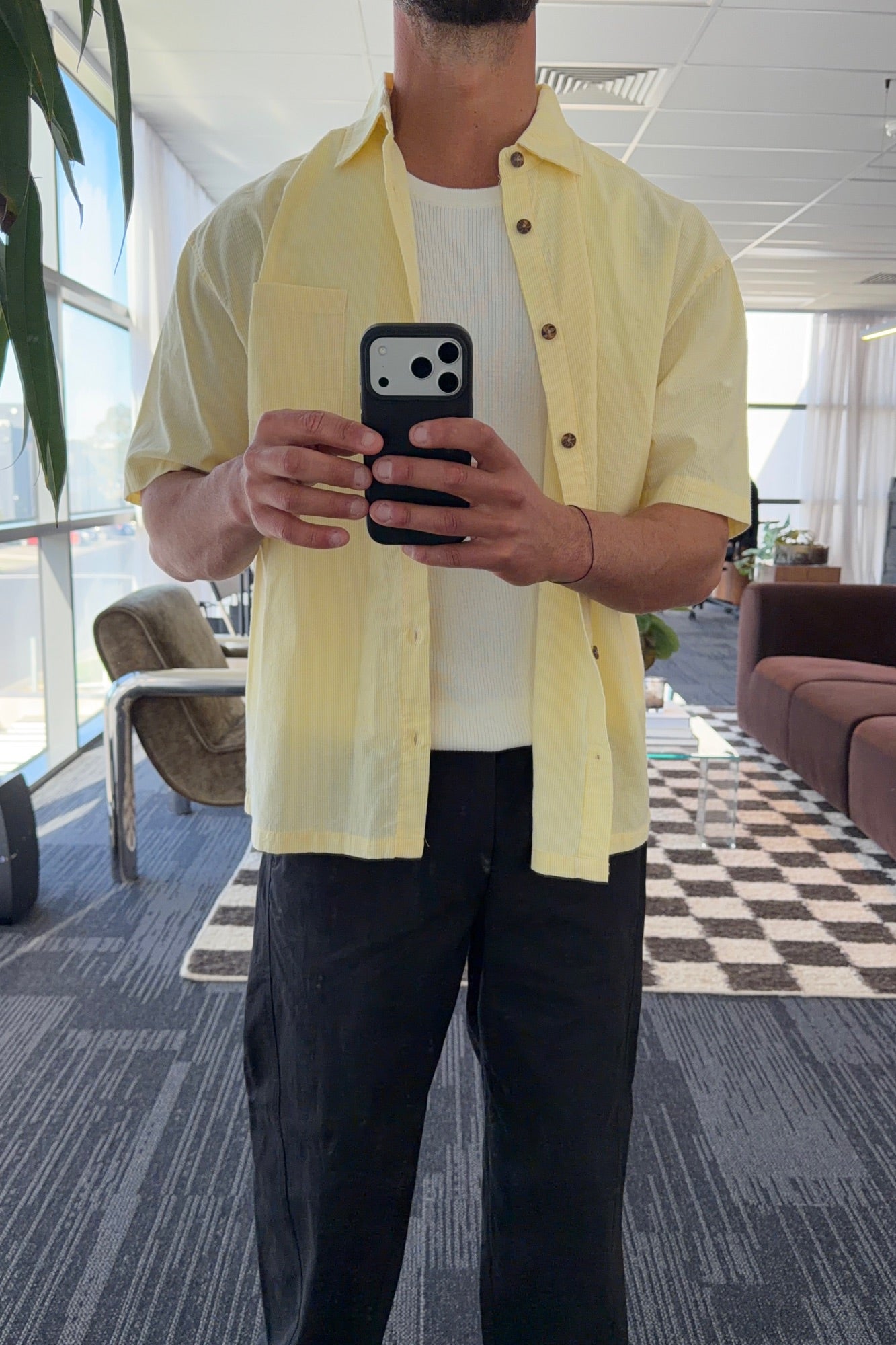 Nathaniel Drop Shirt Soft Yellow