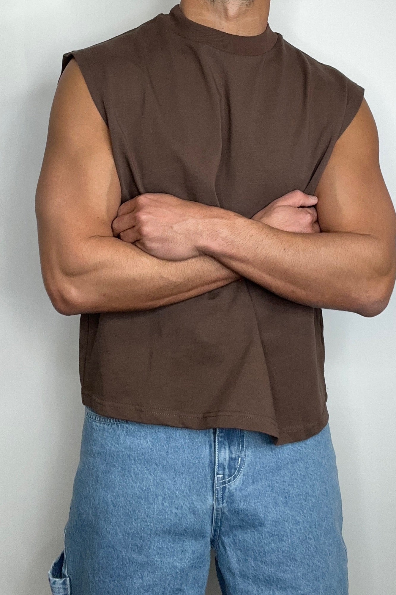 Callin Crop Tank Choc