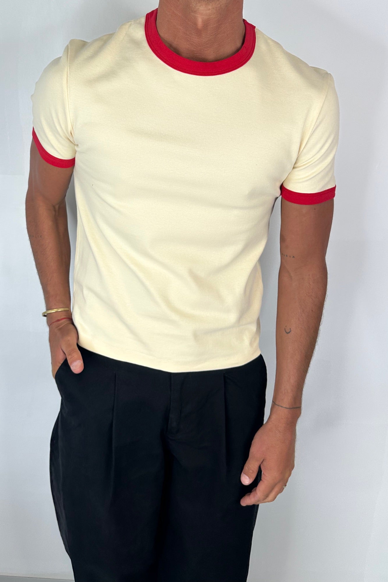 Charlie Ringer Tee Pastel