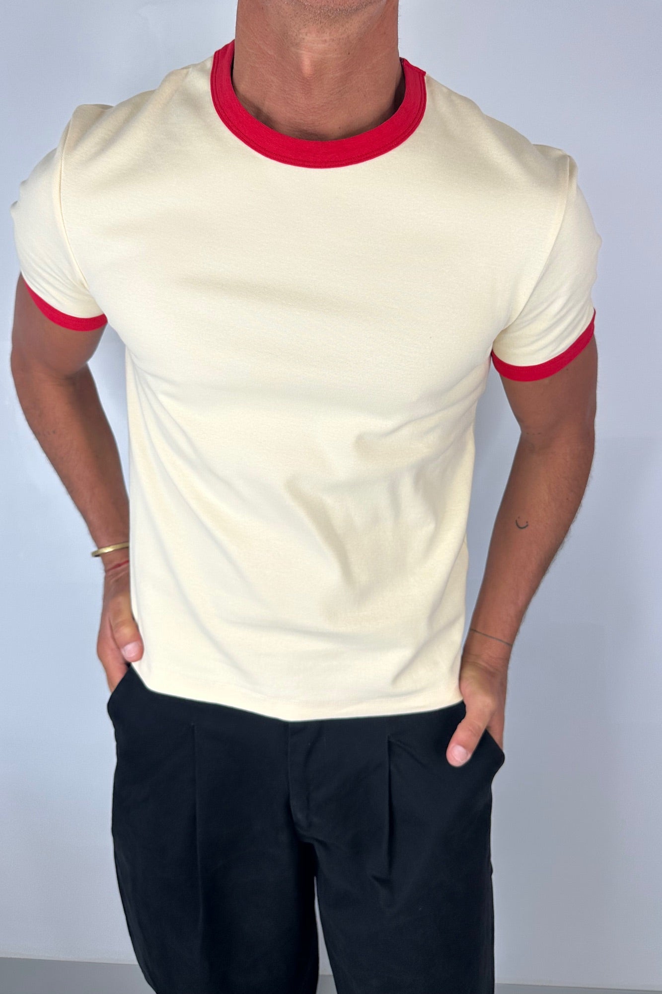 Charlie Ringer Tee Pastel