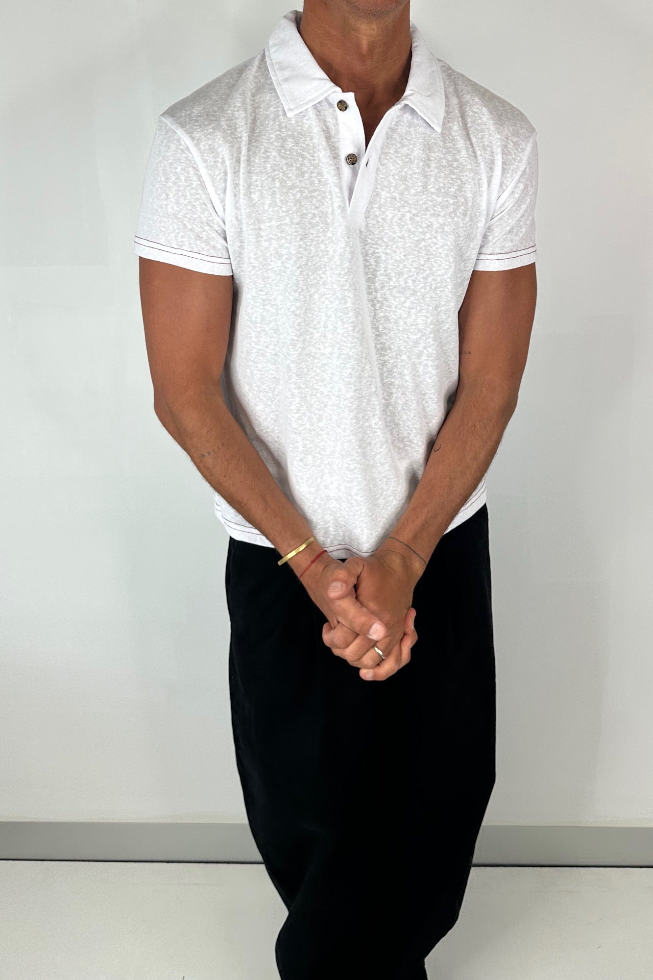 Eric Lightweight Polo White