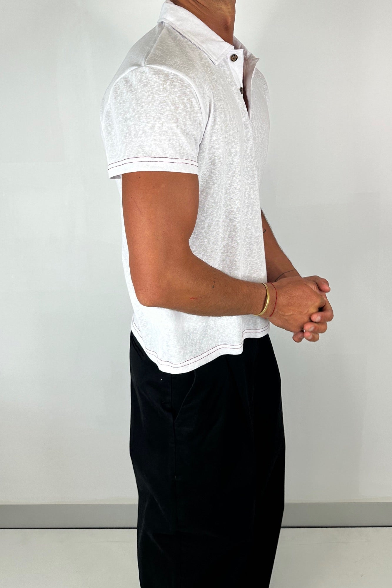 Eric Lightweight Polo White