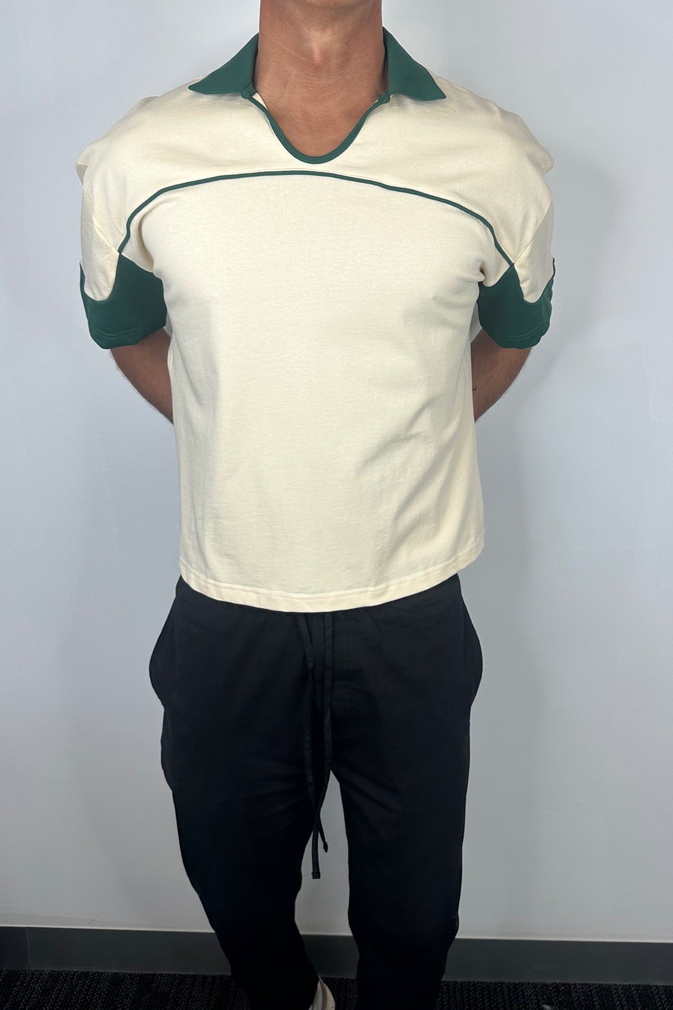 Paul Two Tone Polo Soft Yellow
