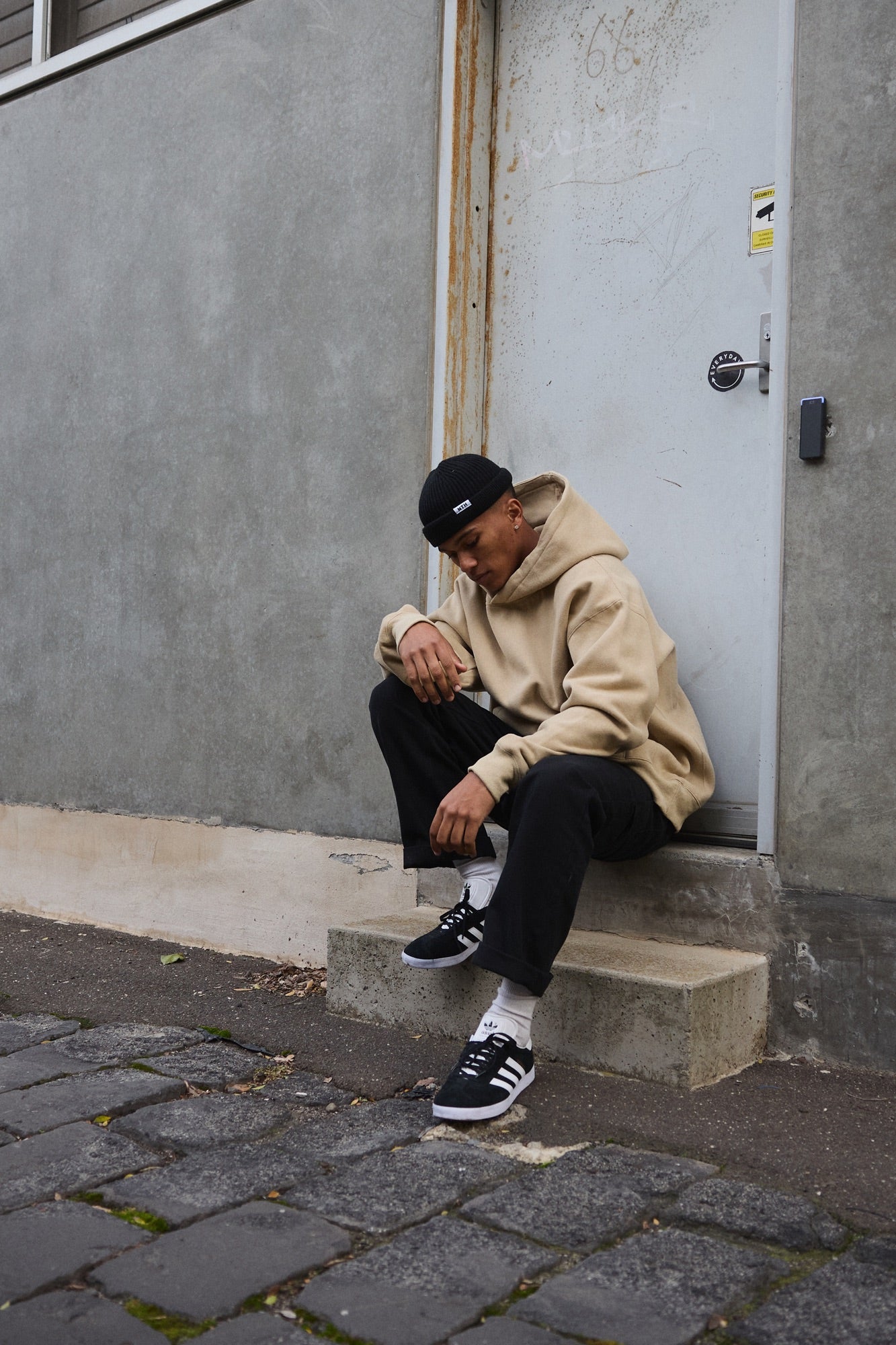 Roman Oversize Basic Hoodie Stone