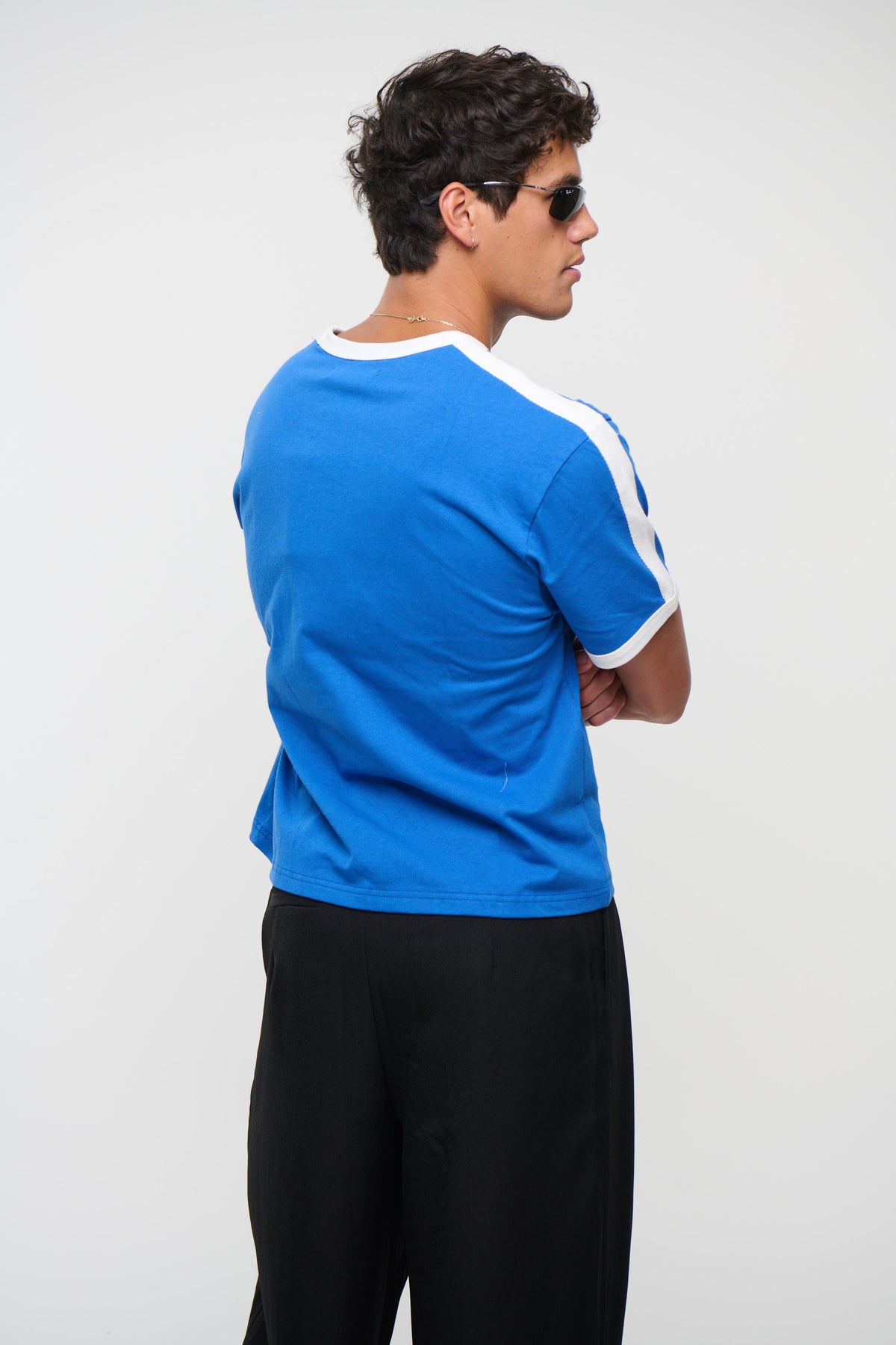 Richie Ribbed Tee Royal