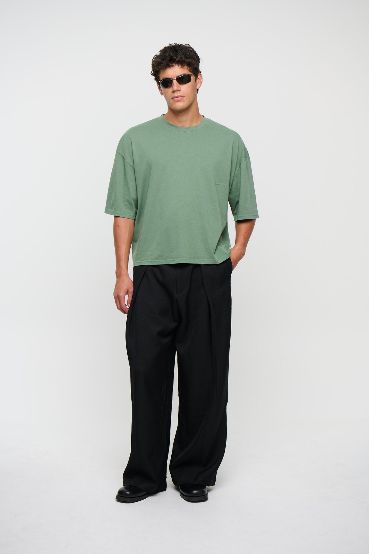 NTH Crop Box Tee Pine