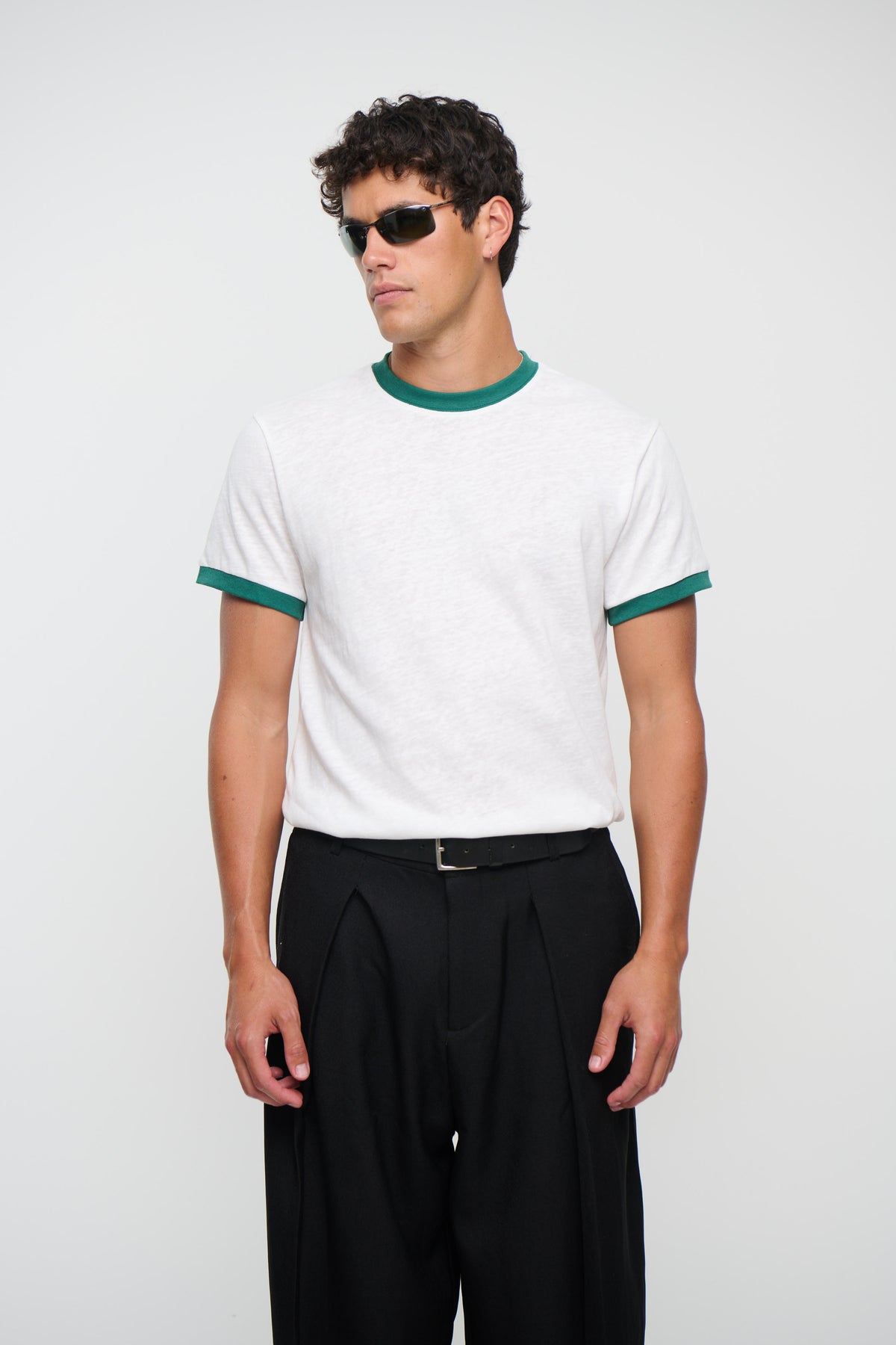 Soft Ringer Tee Emerald