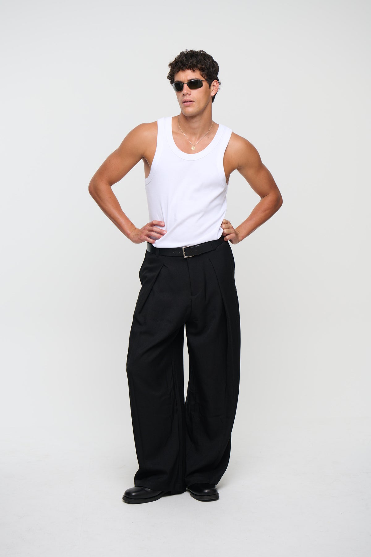 Mitchell Ribbed Tank White