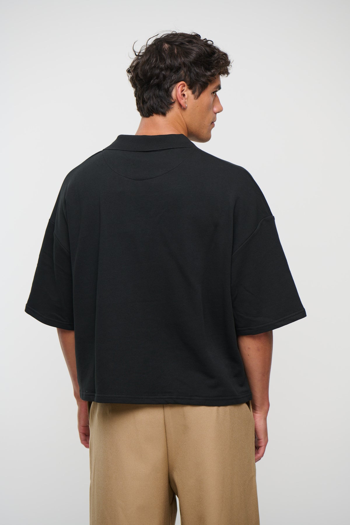 Jersey Crop Polo Embroidery Logo