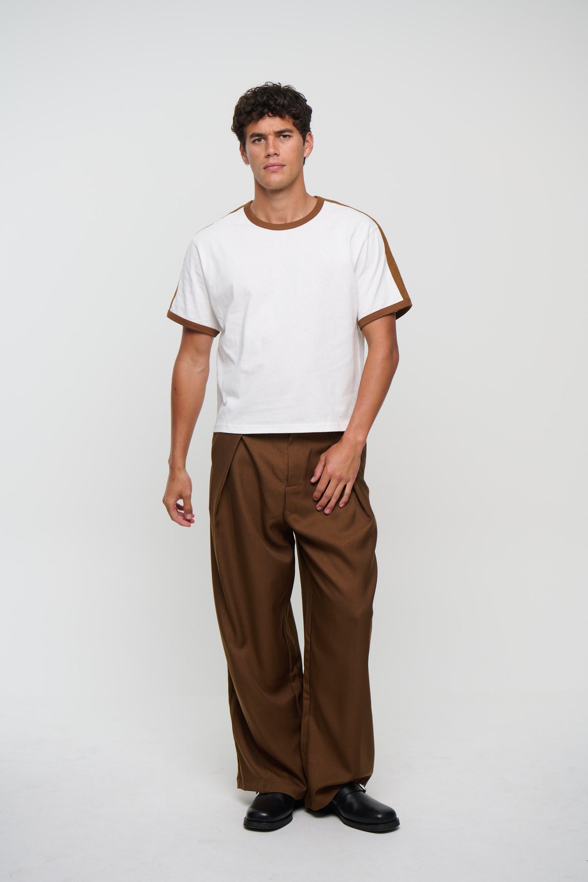 Richie Ribbed Tee White