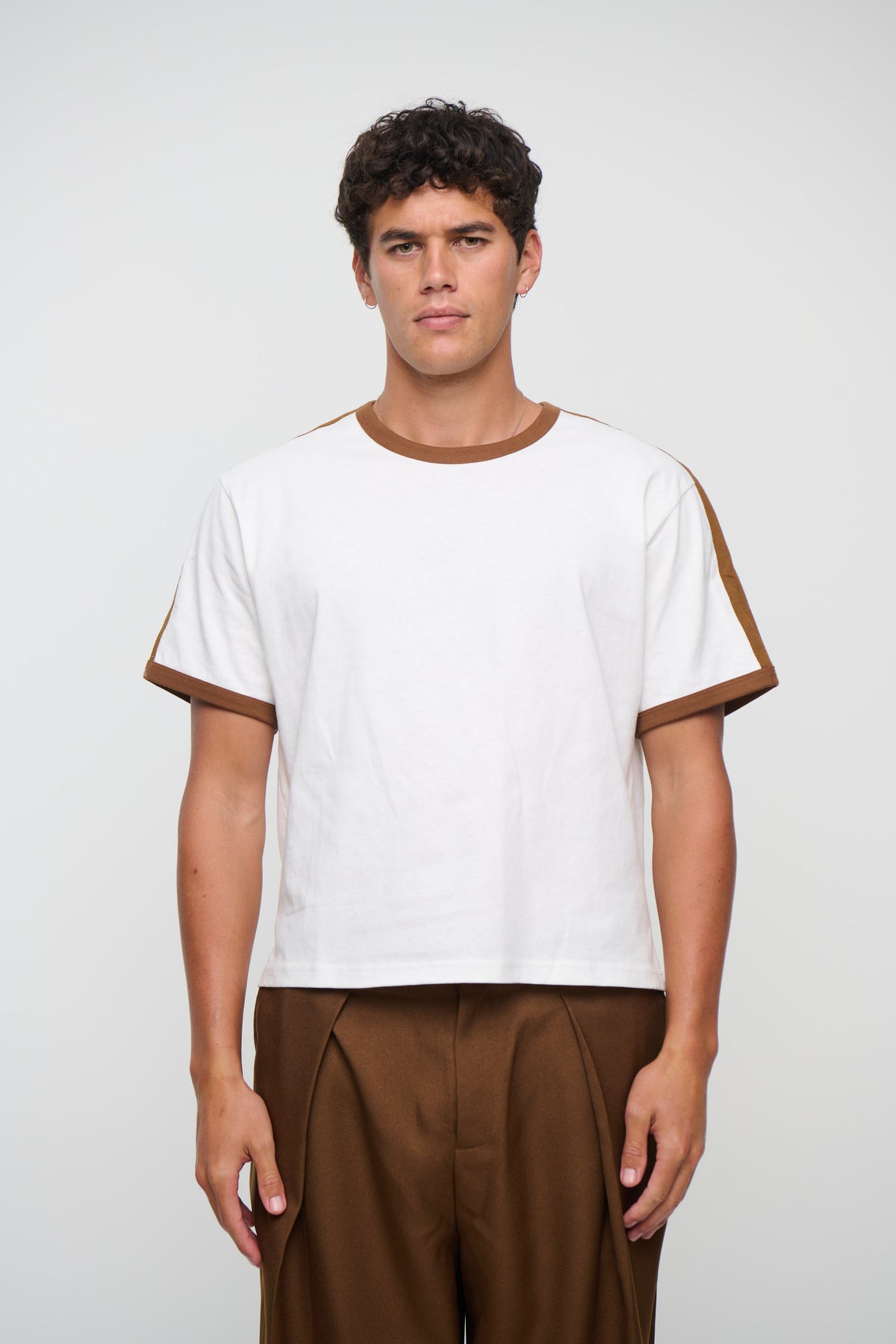 Richie Ribbed Tee White