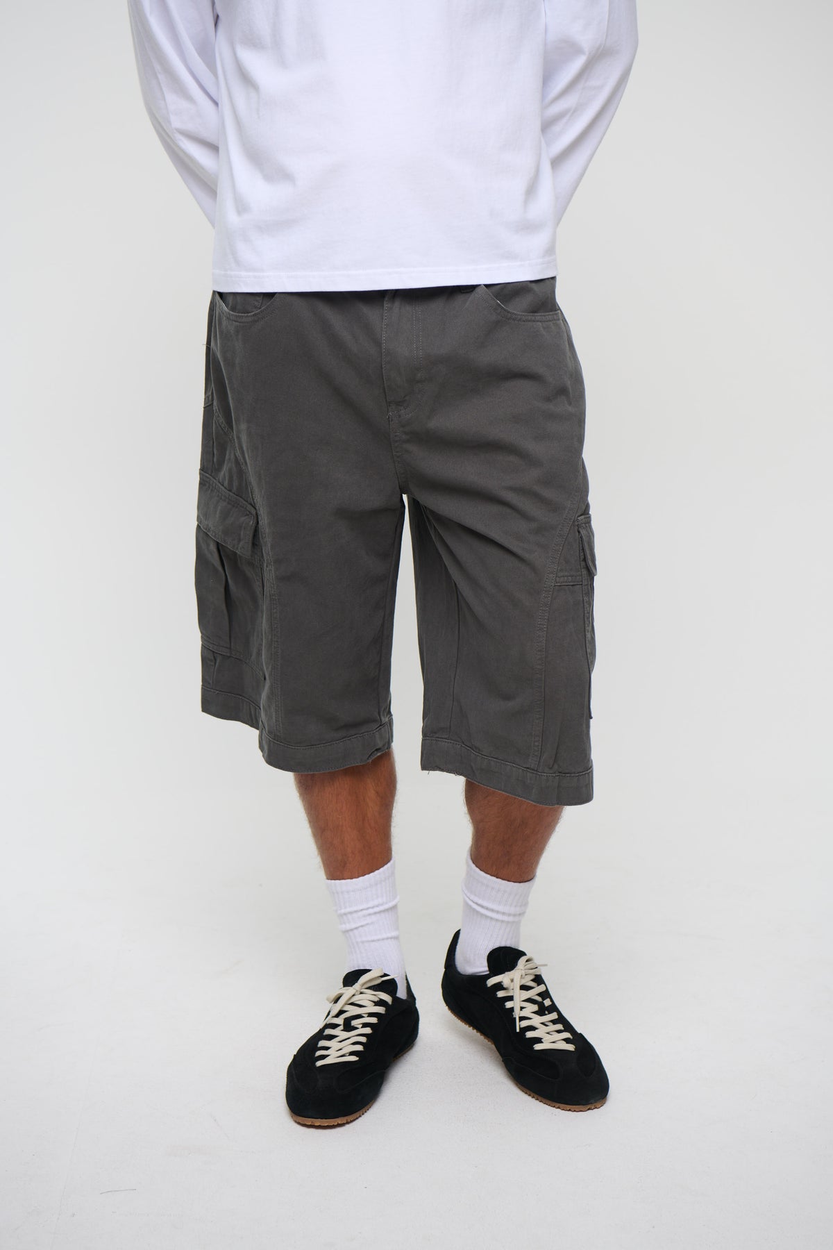 Flynn Relaxed Cargo Short Grey