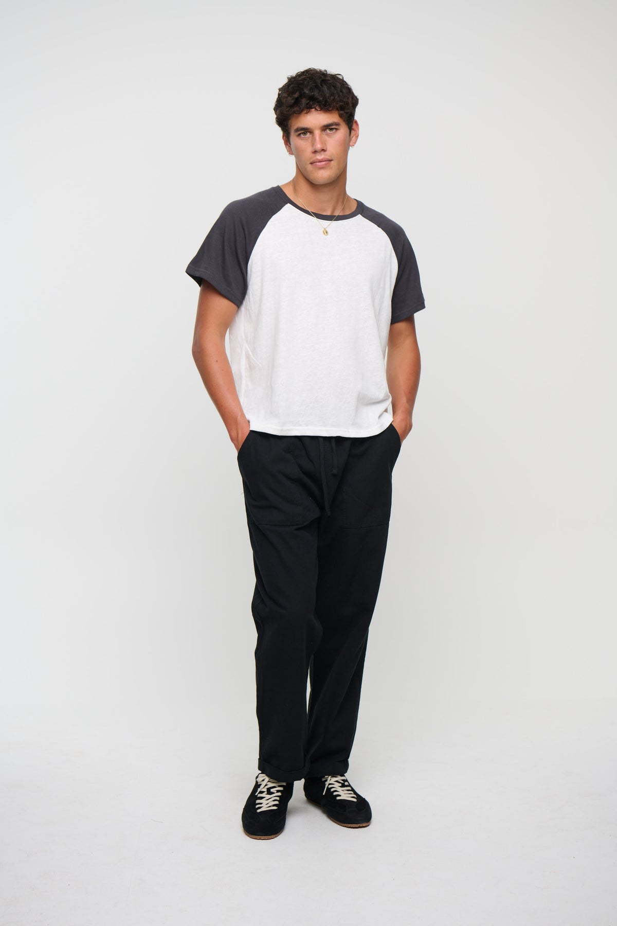 Cooper Straight Cotton Pant Black