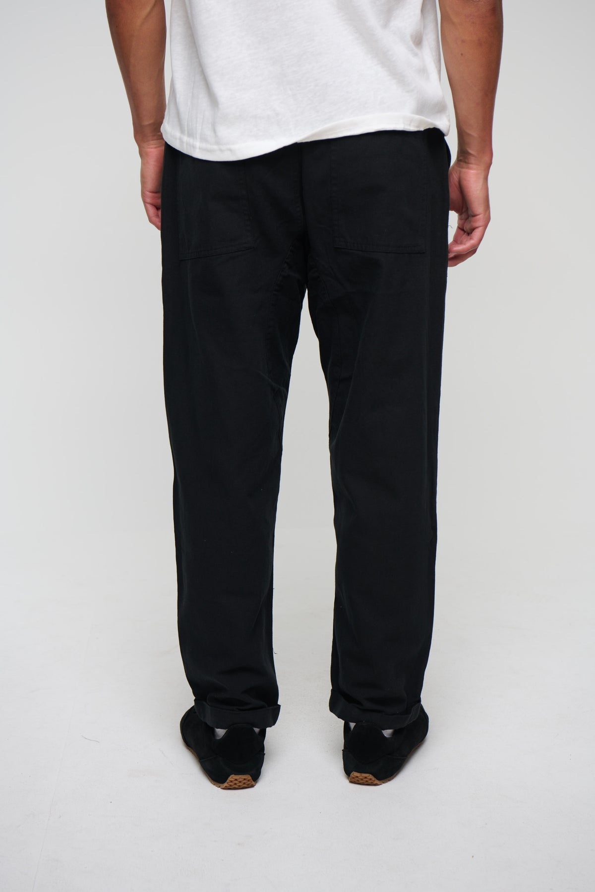 Cooper Straight Cotton Pant Black