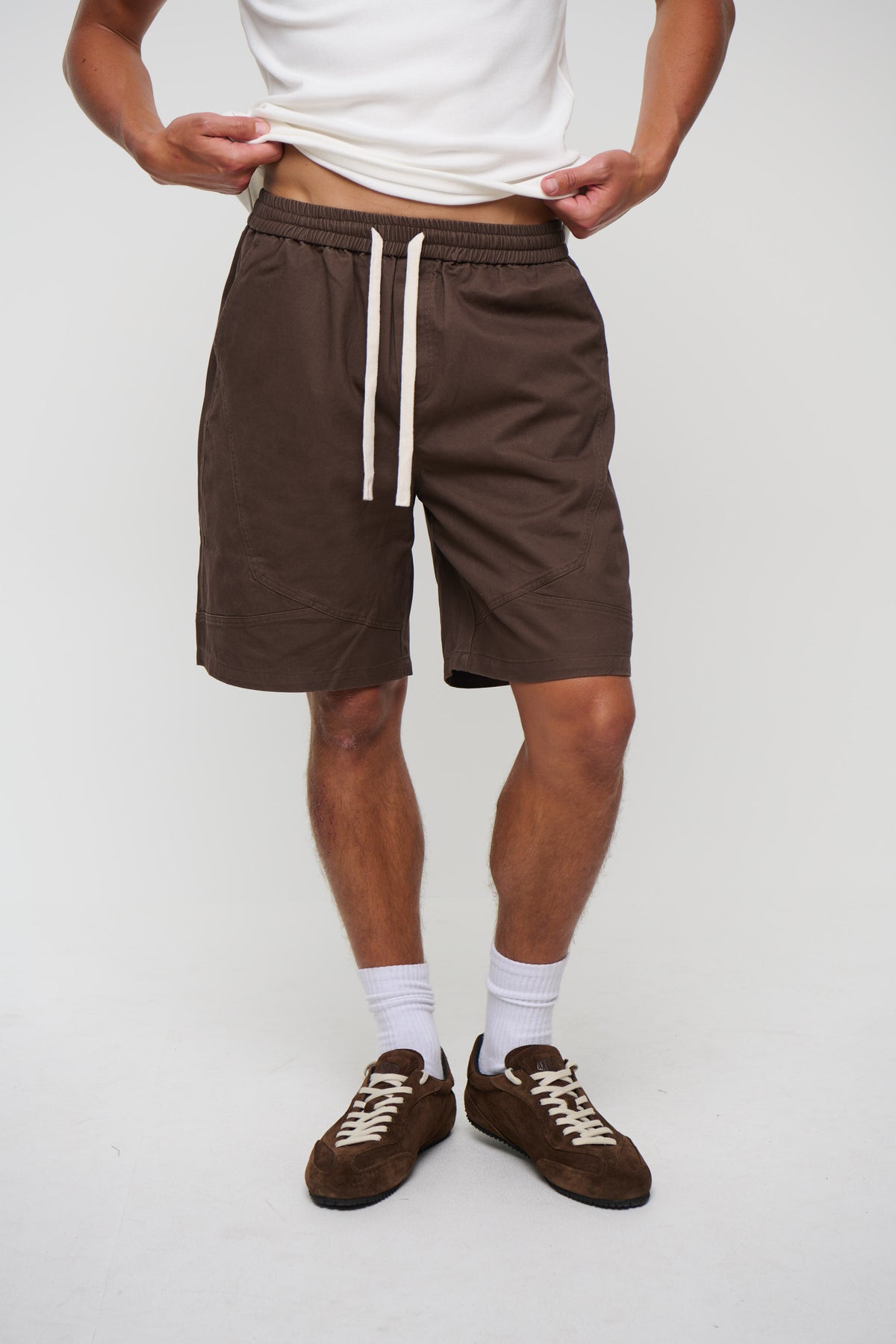 Harry Panelled Short Choc