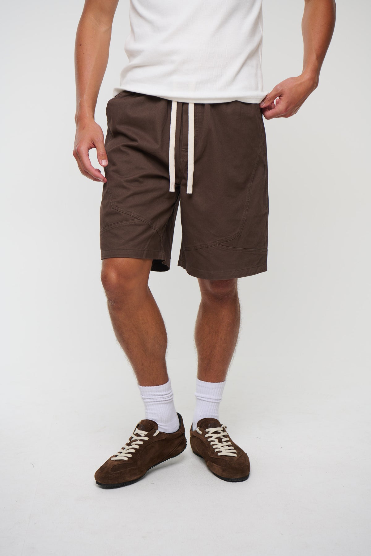 Harry Panelled Short Choc