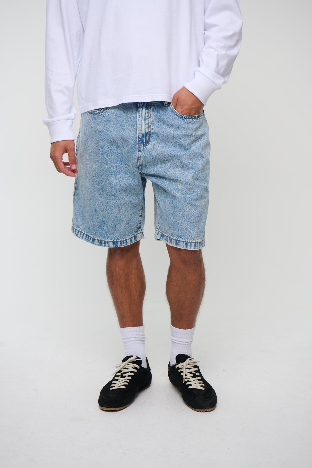 Nick Relaxed Denim Short Ocean