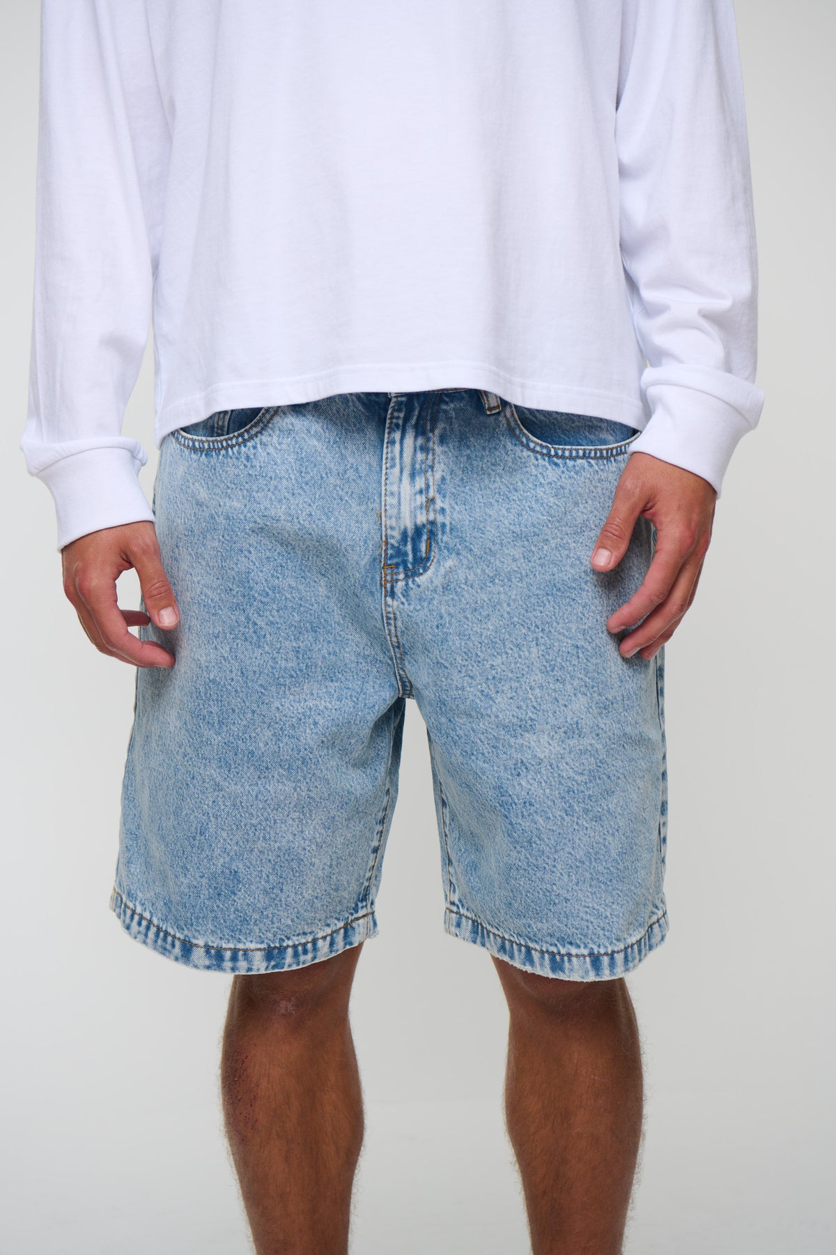 Nick Relaxed Denim Short Ocean