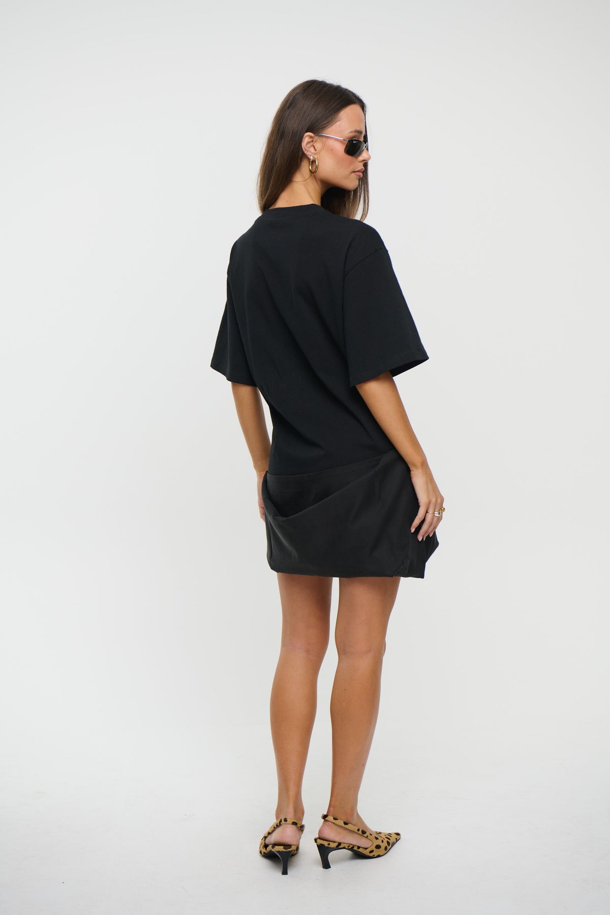 Phoebe T-Shirt Mini Dress Black