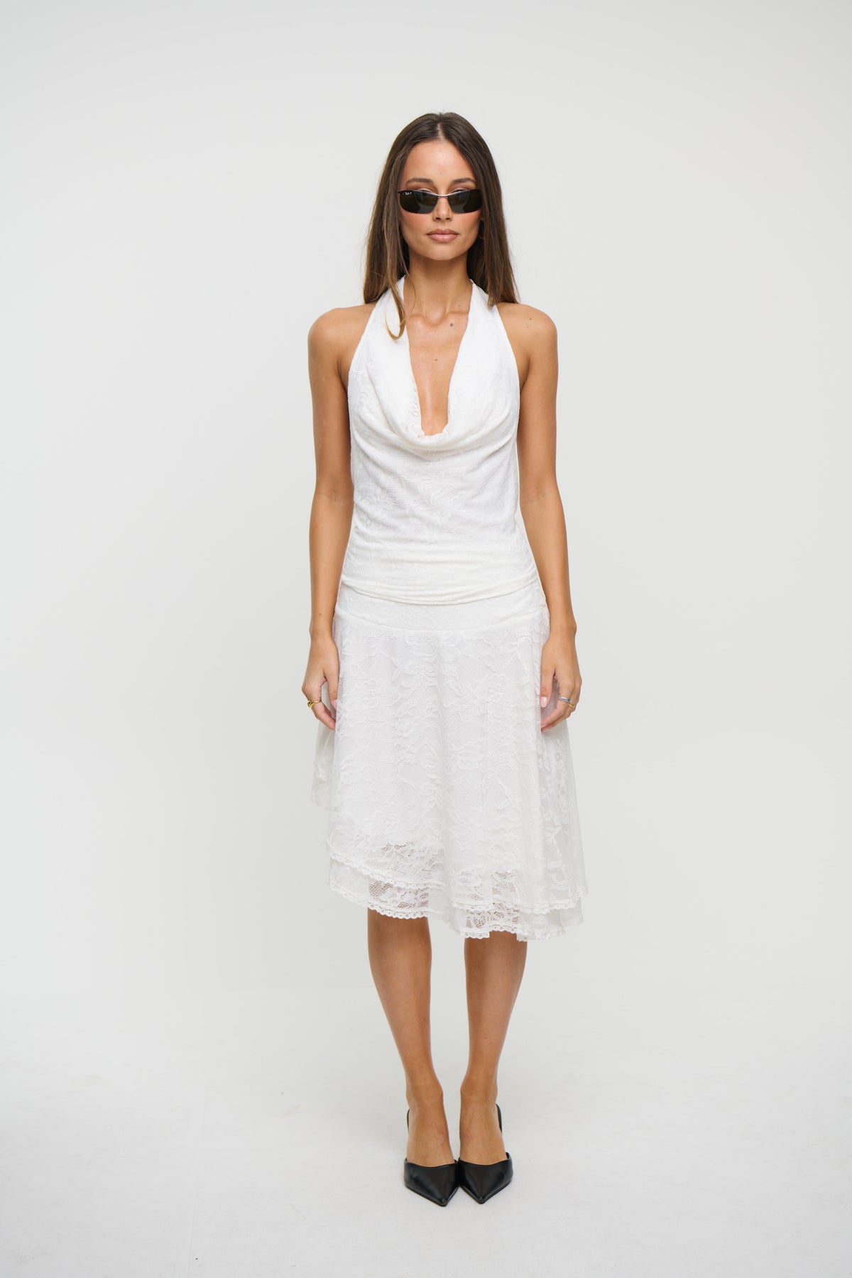 Lulu Lace Skirt White