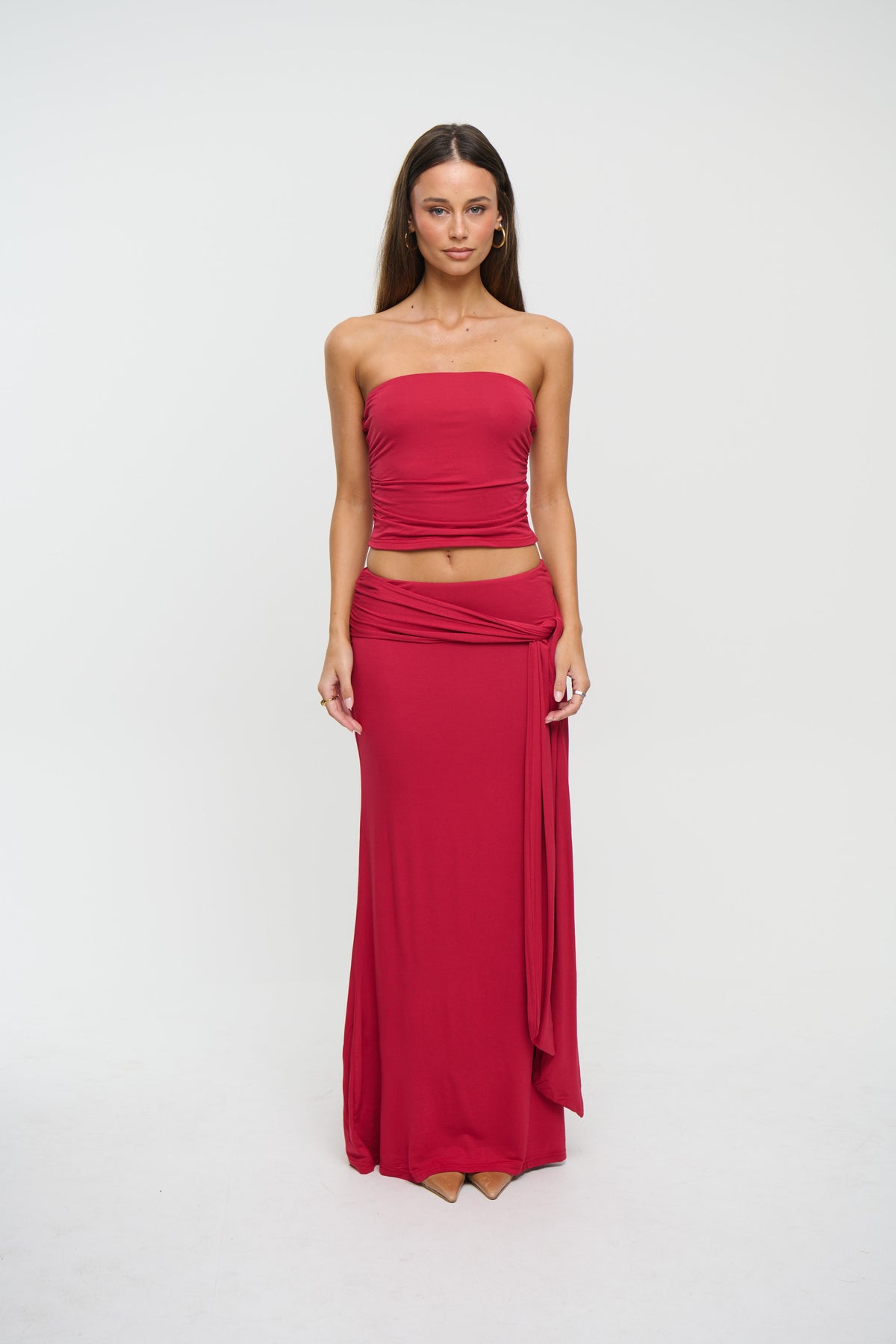 Winslet Strapless Top Berry