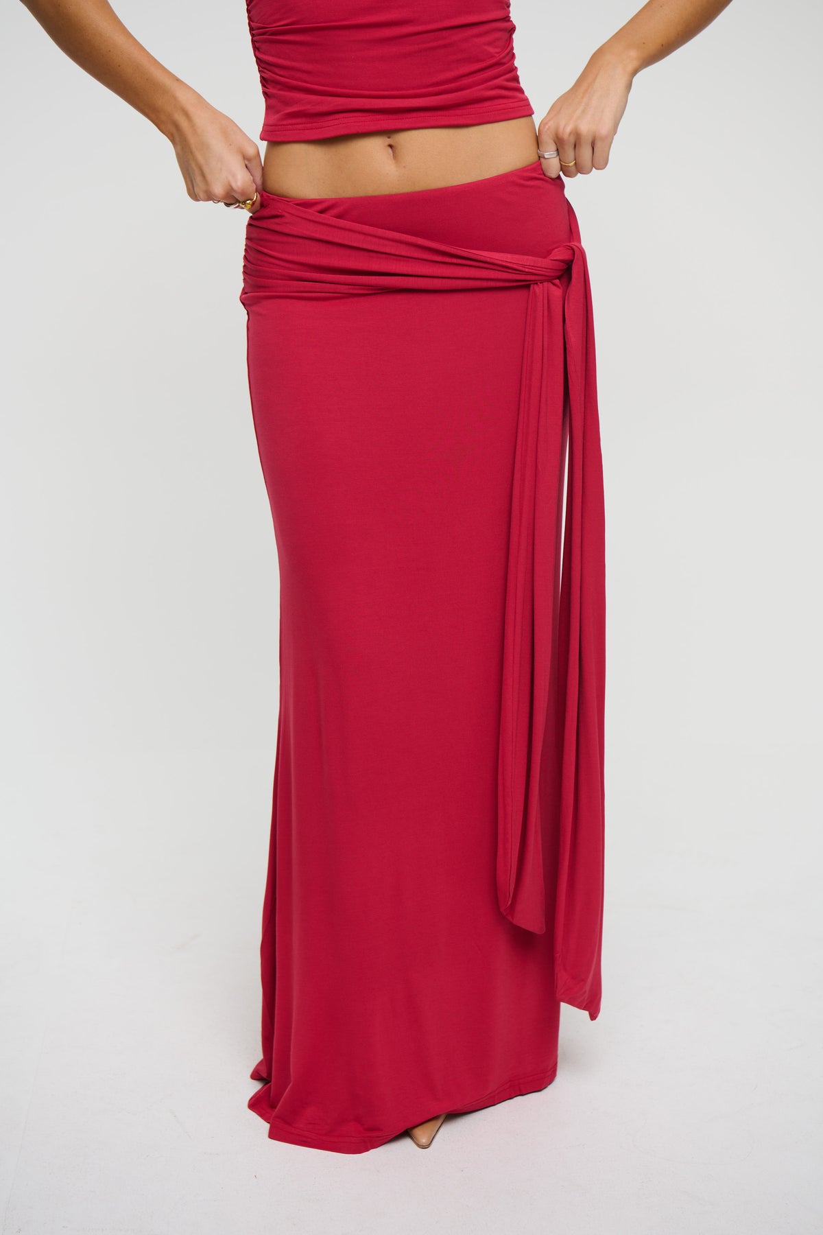 Winslet Maxi Skirt Berry